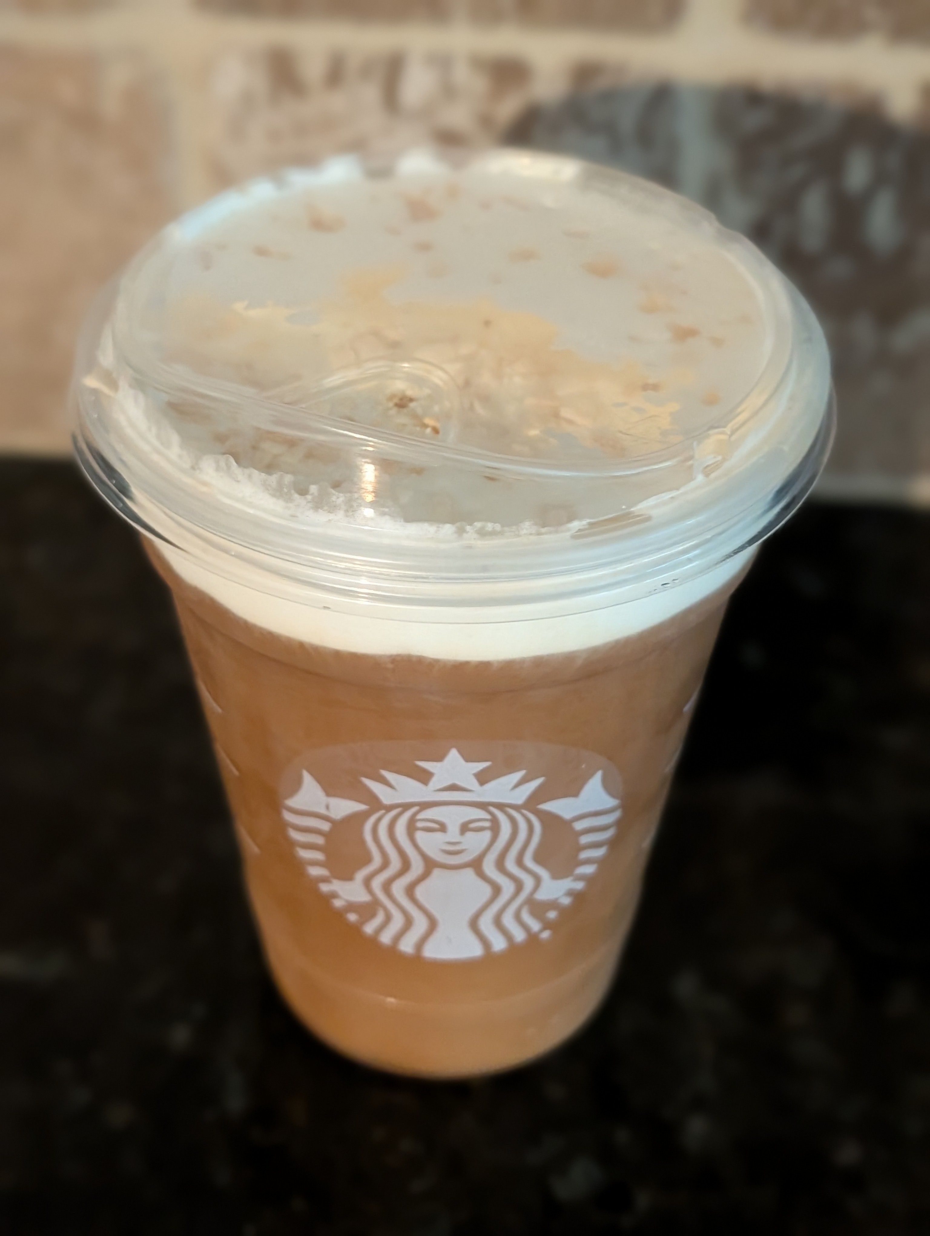 Enjoying a toasted coconut cold brew between meetings