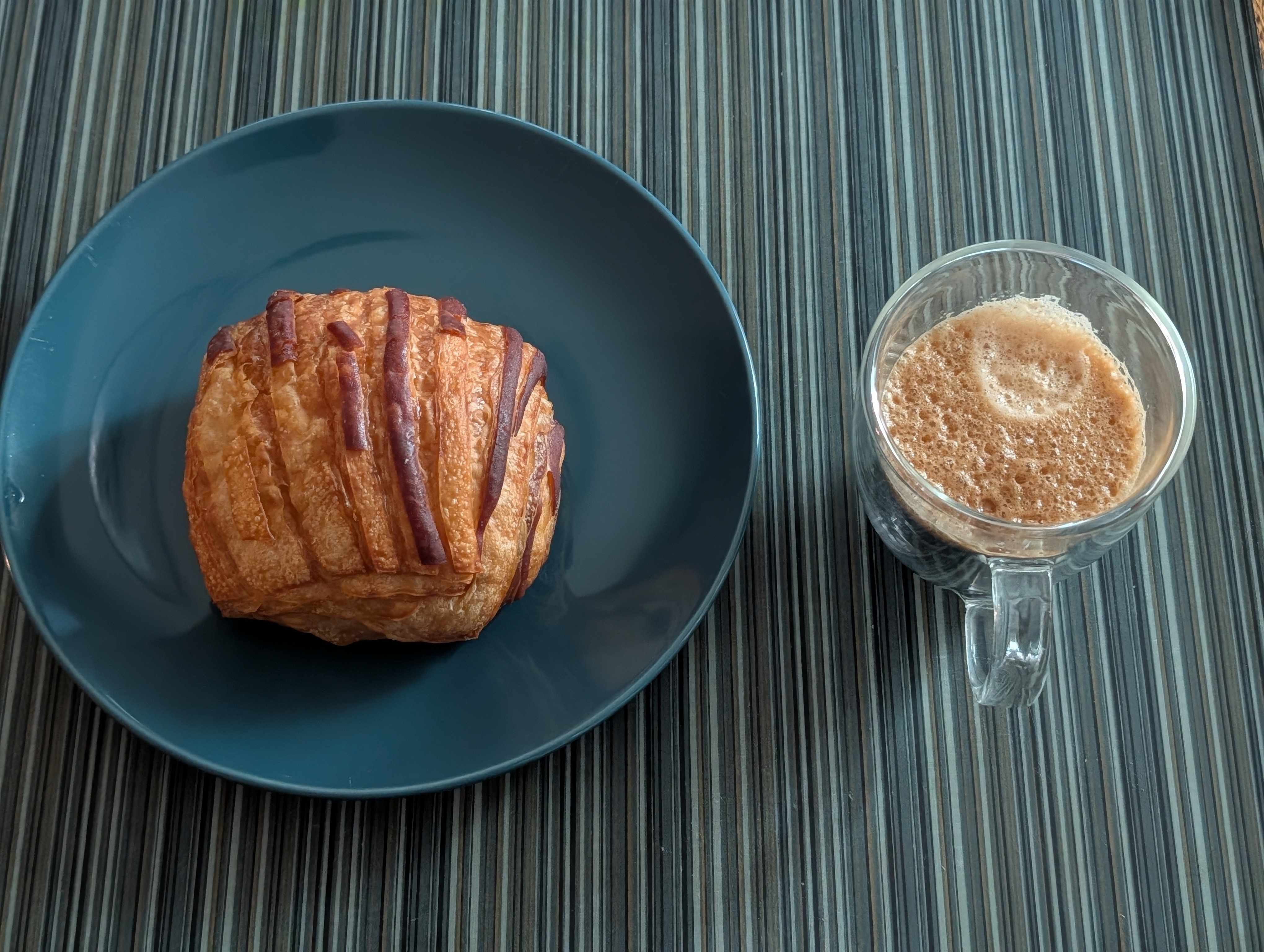 Between hazelnut croissants and raisin scones, I choose hazelnut