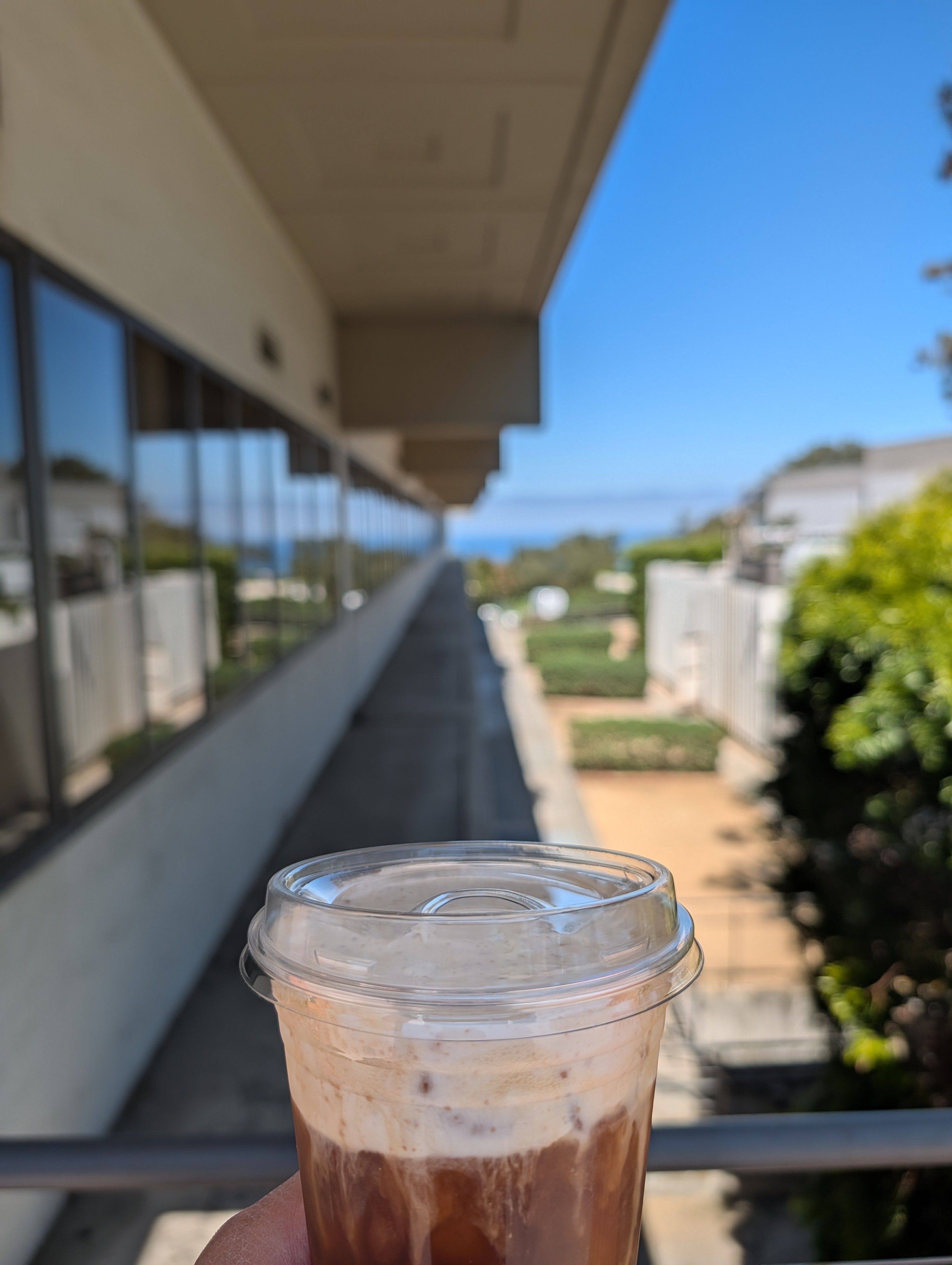 Peanut butter and cream cold brew before heading into San Diego