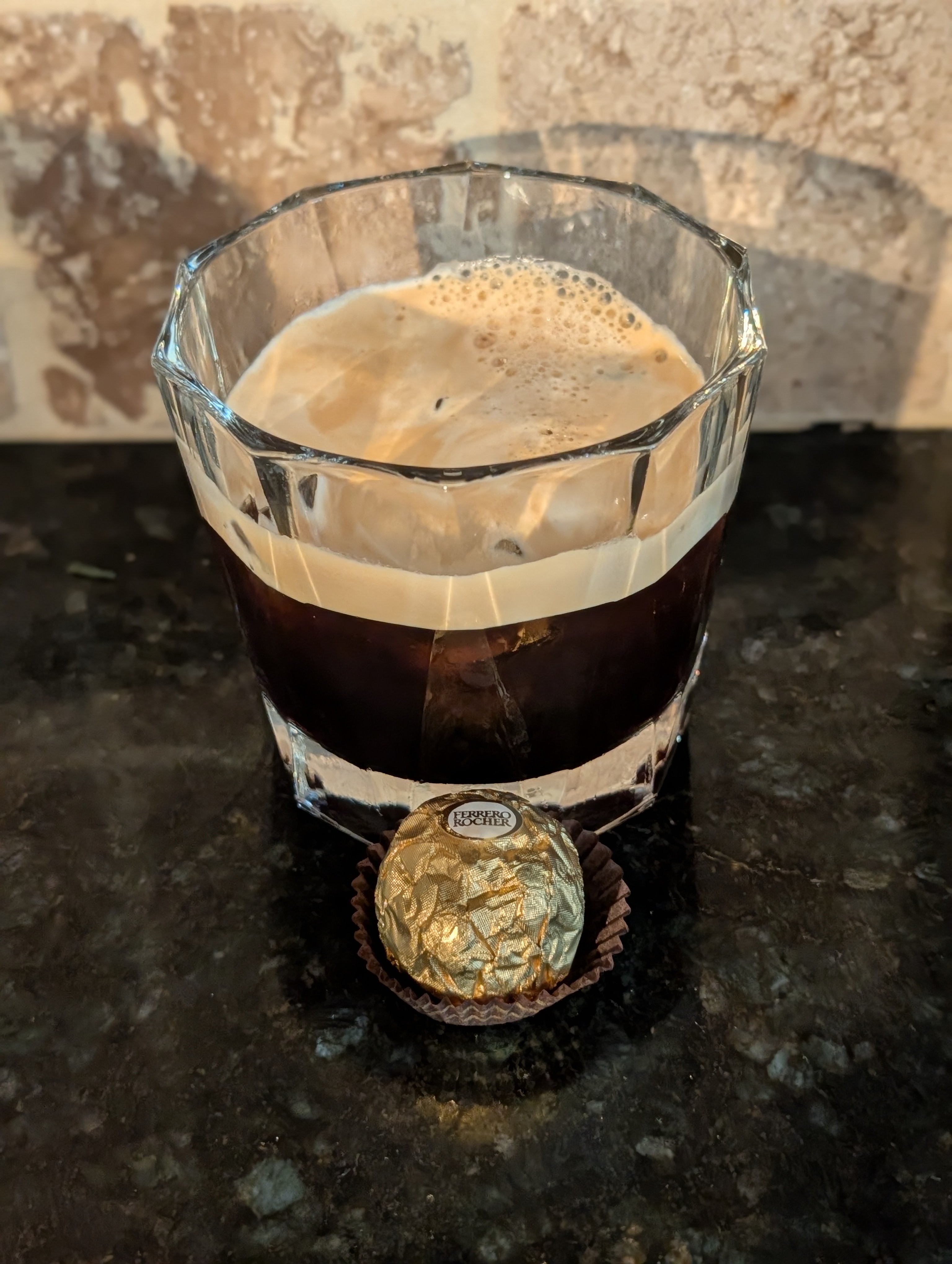 Having something sweet with a late morning iced double