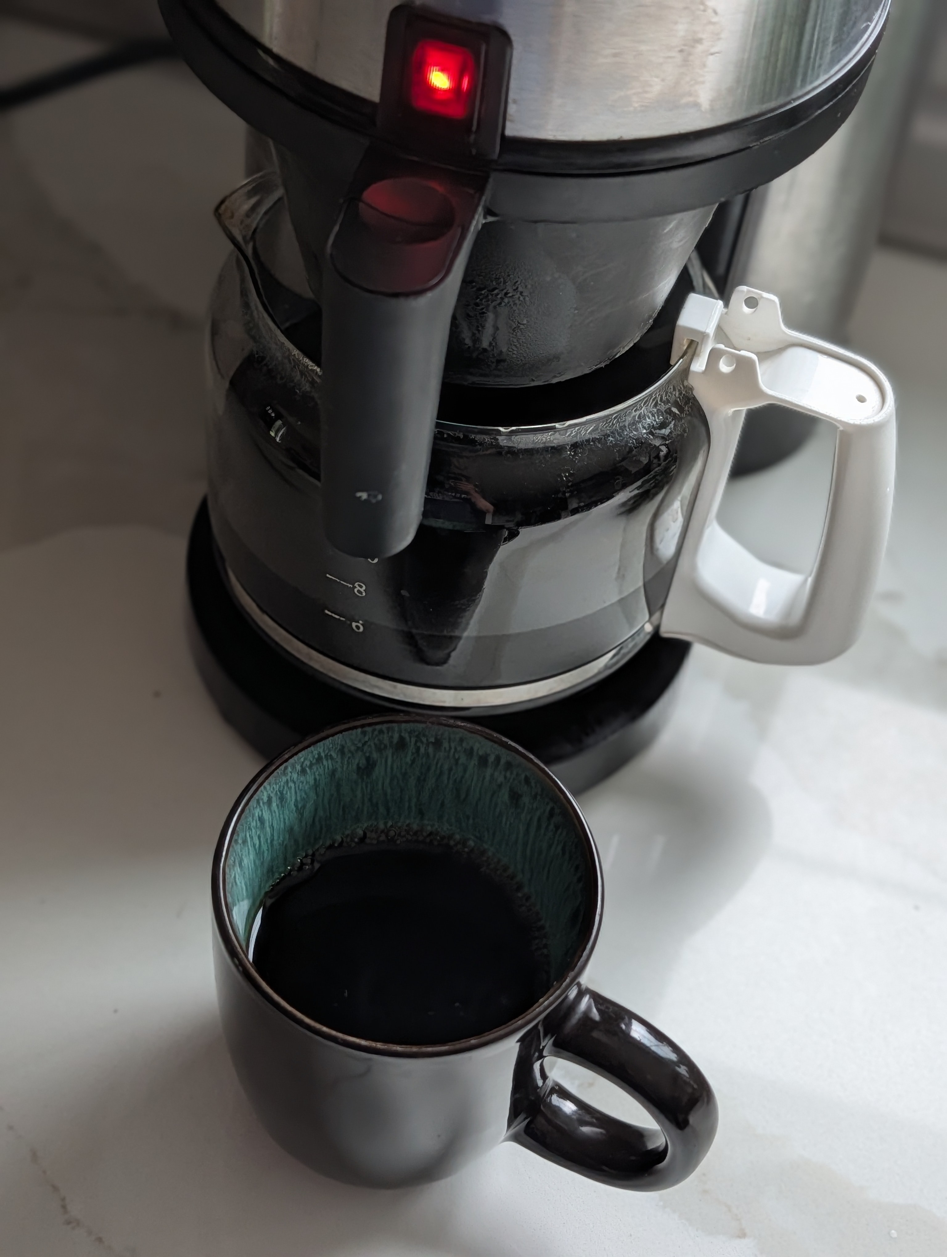 Mmmm coffee with breakfast before a long drive back home