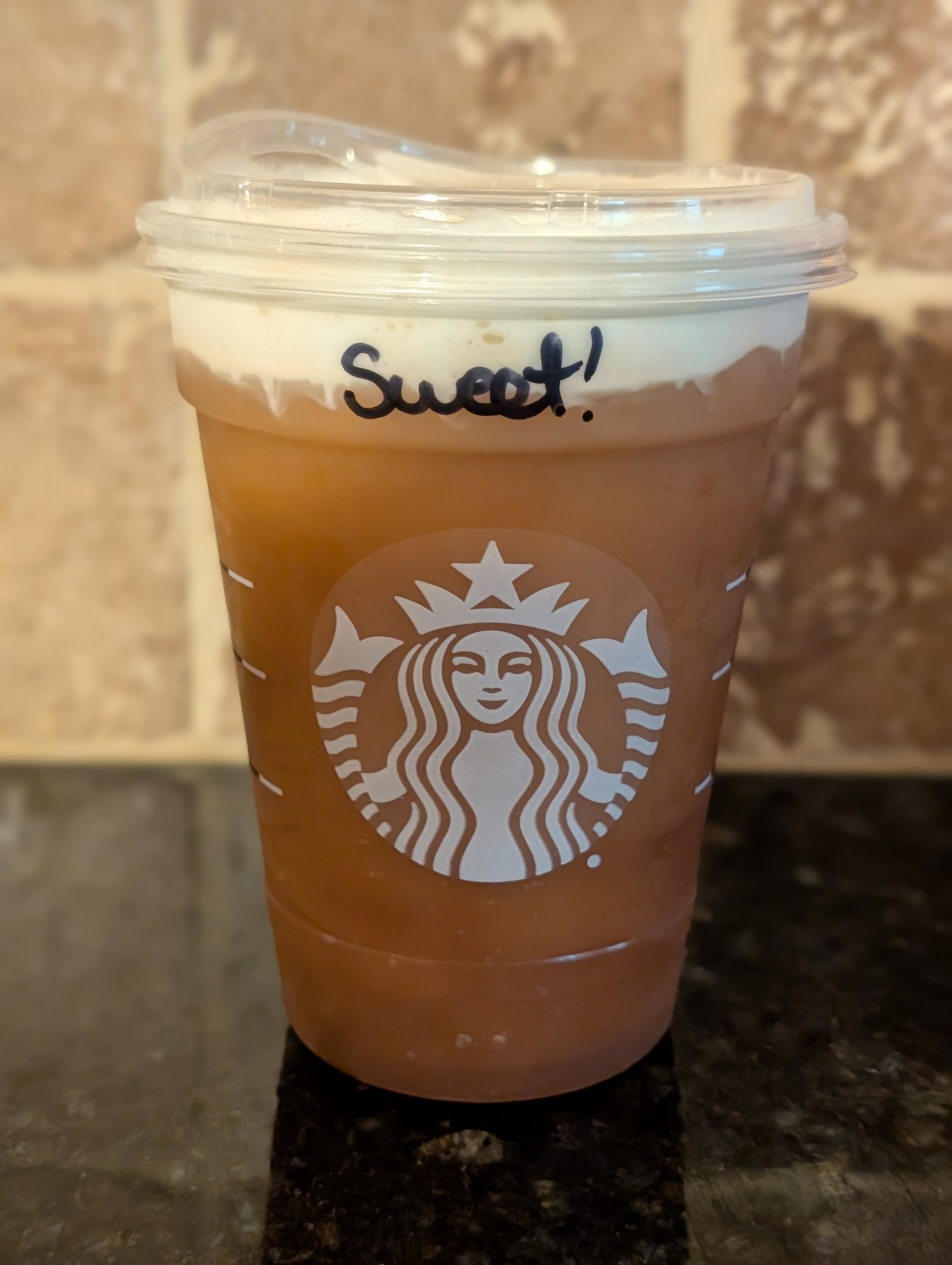 Enjoying a toasted coconut cream cold brew between meetings