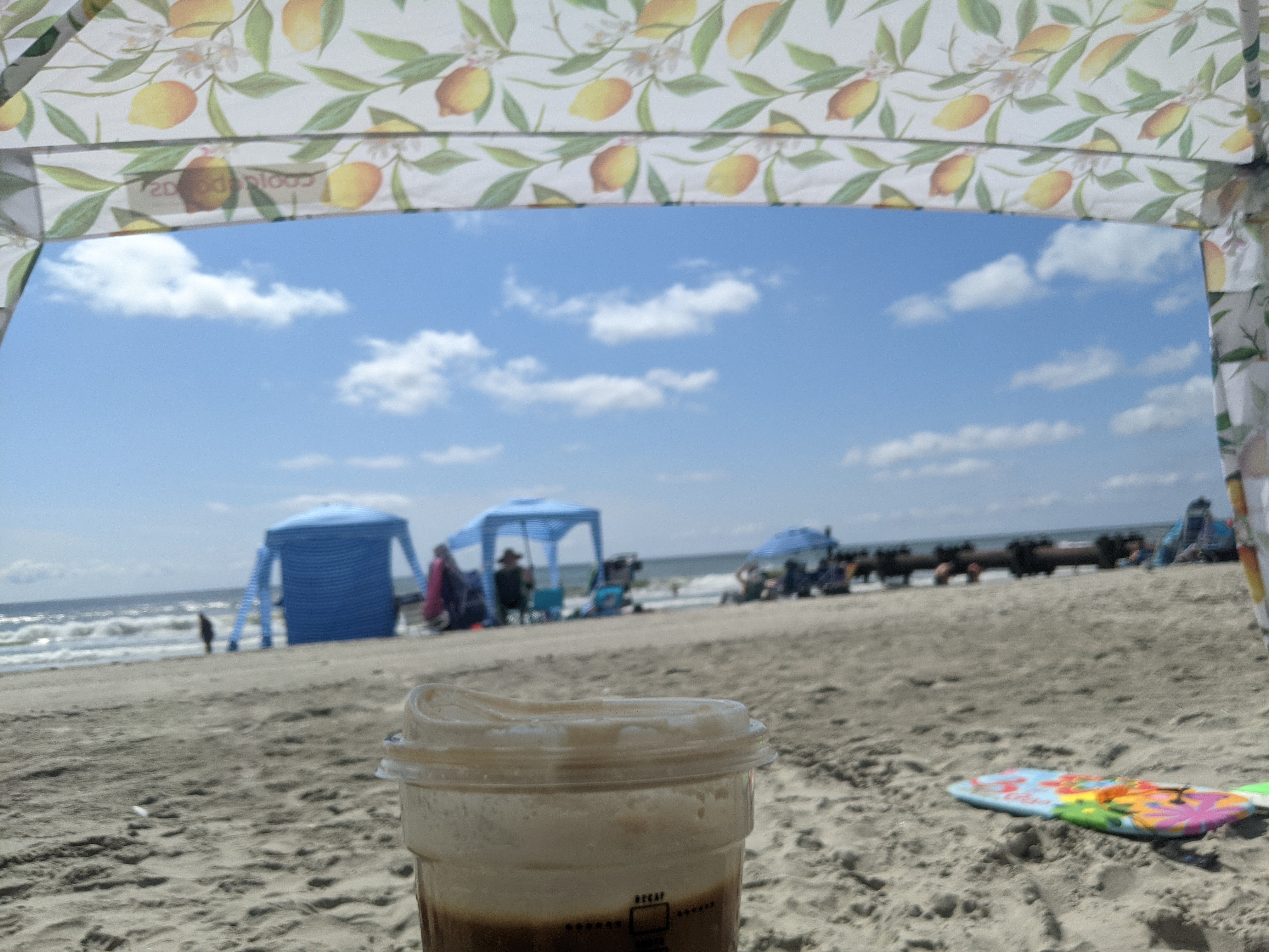 Relaxing on the beach