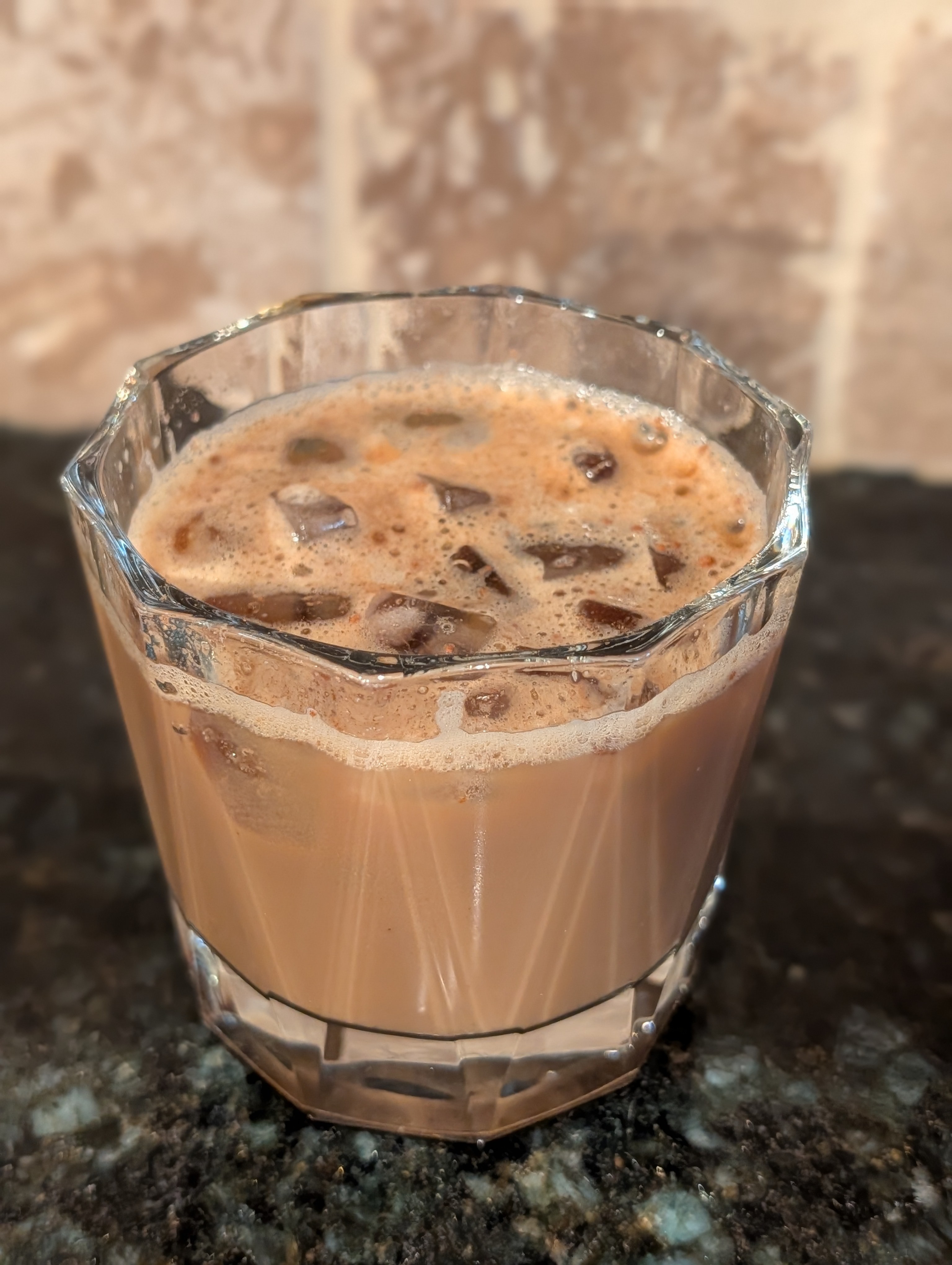 Tried making my own, but I was too lazy to get a mason jar to shake it so it's just a brown sugar stirred iced espresso
