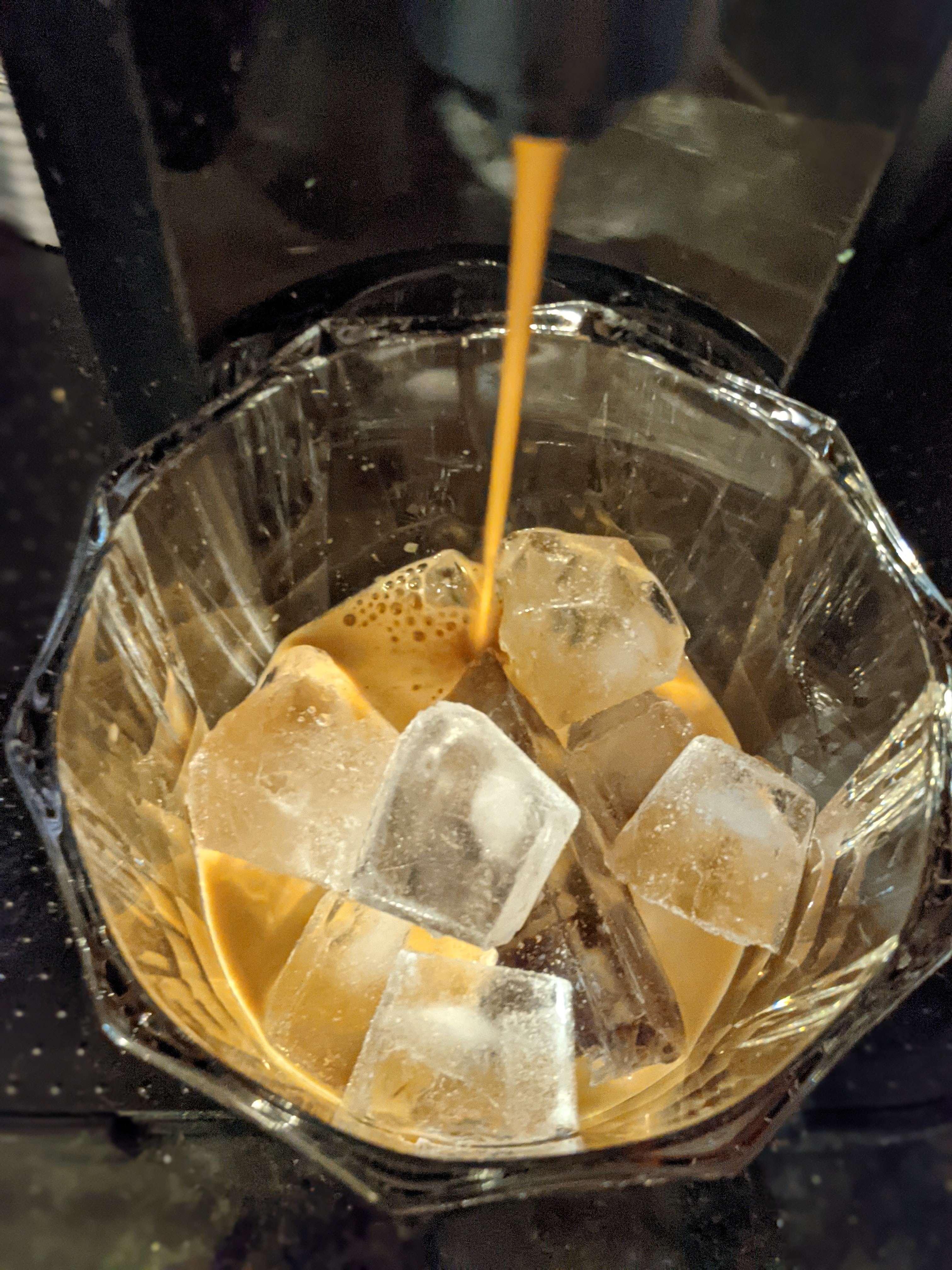 Having an iced double before my last meeting before work happy hour