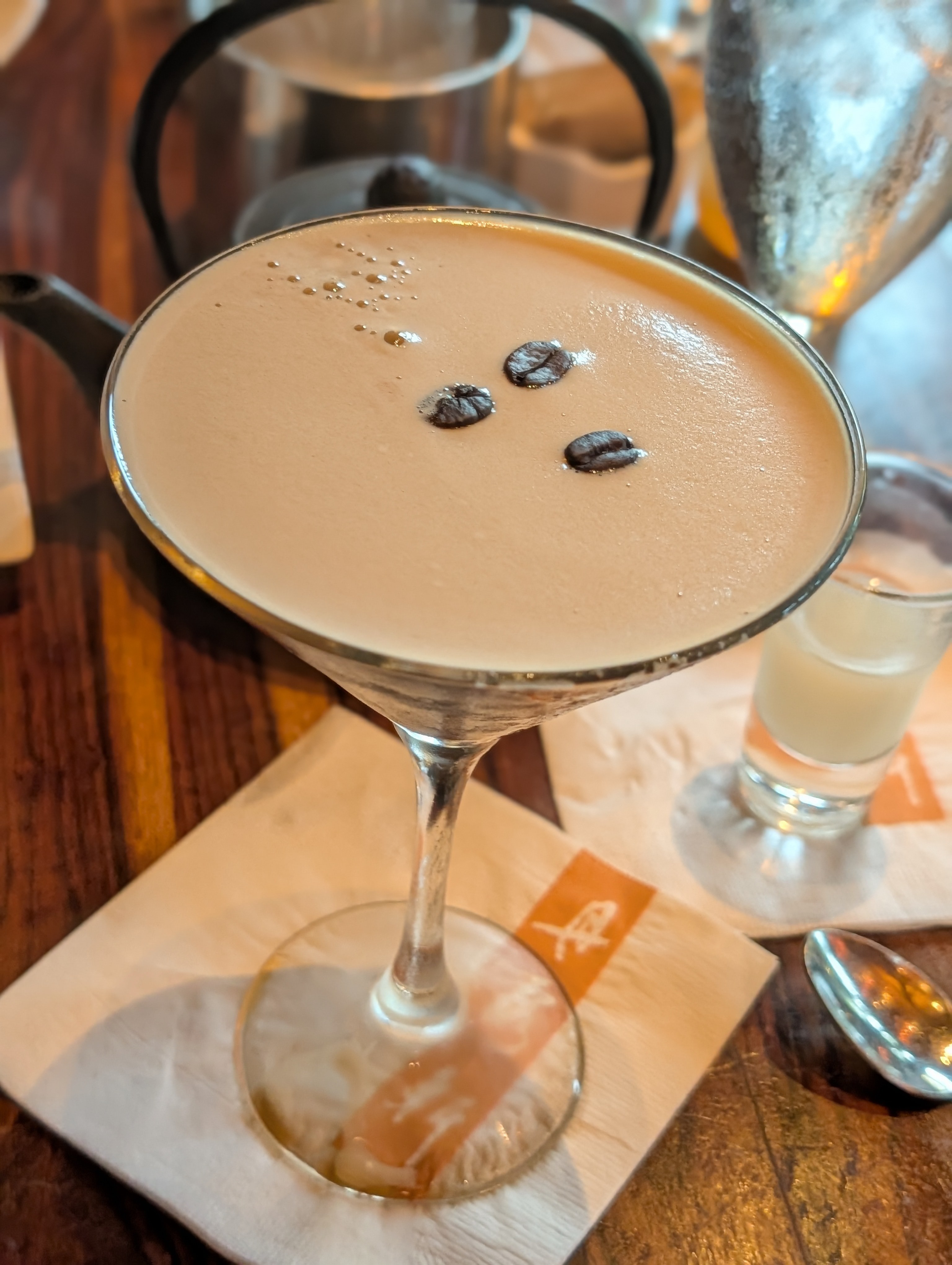 Espresso martini after bonsai dessert and sushi