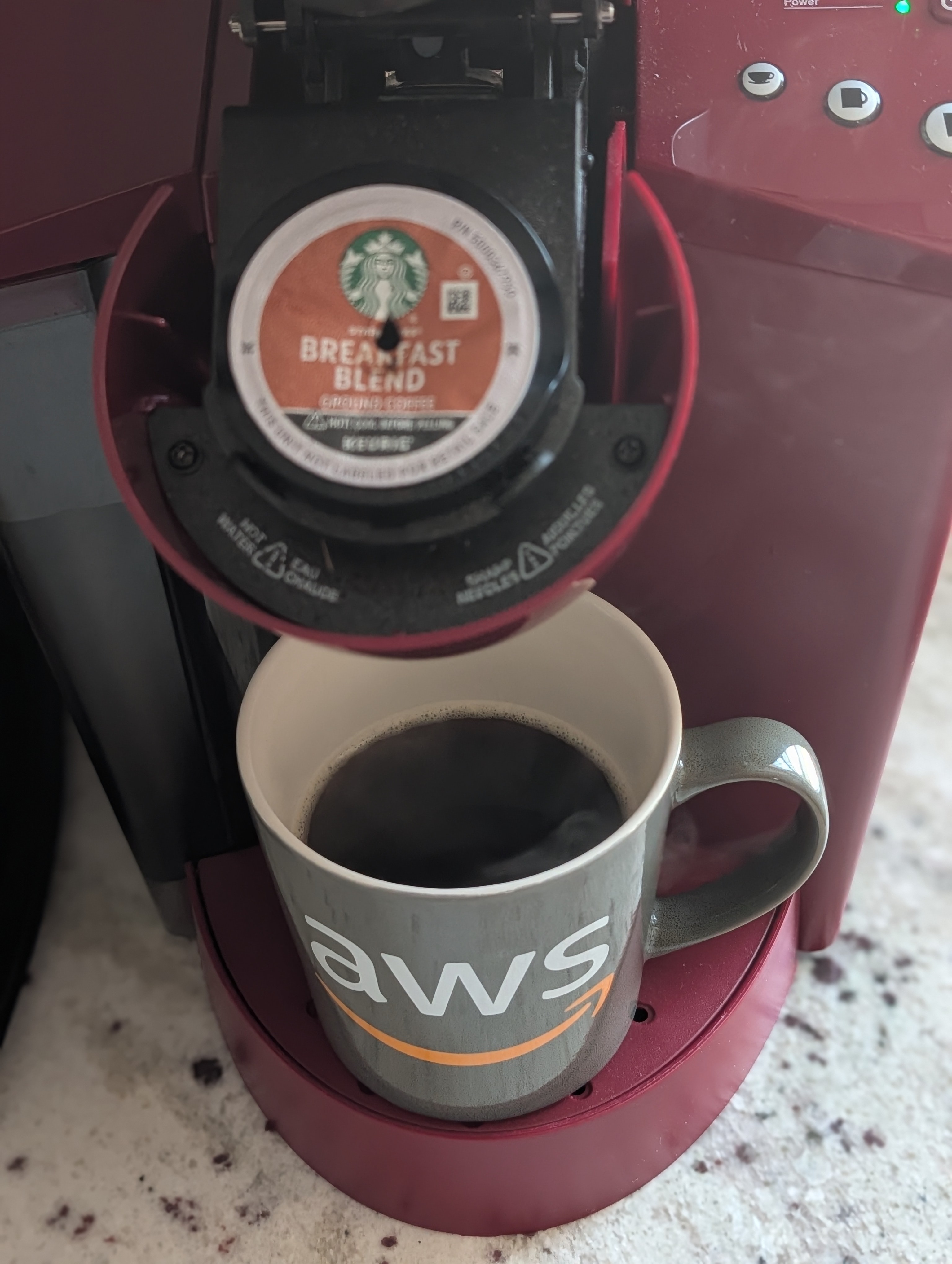 Starting the day with some coffee and late breakfast