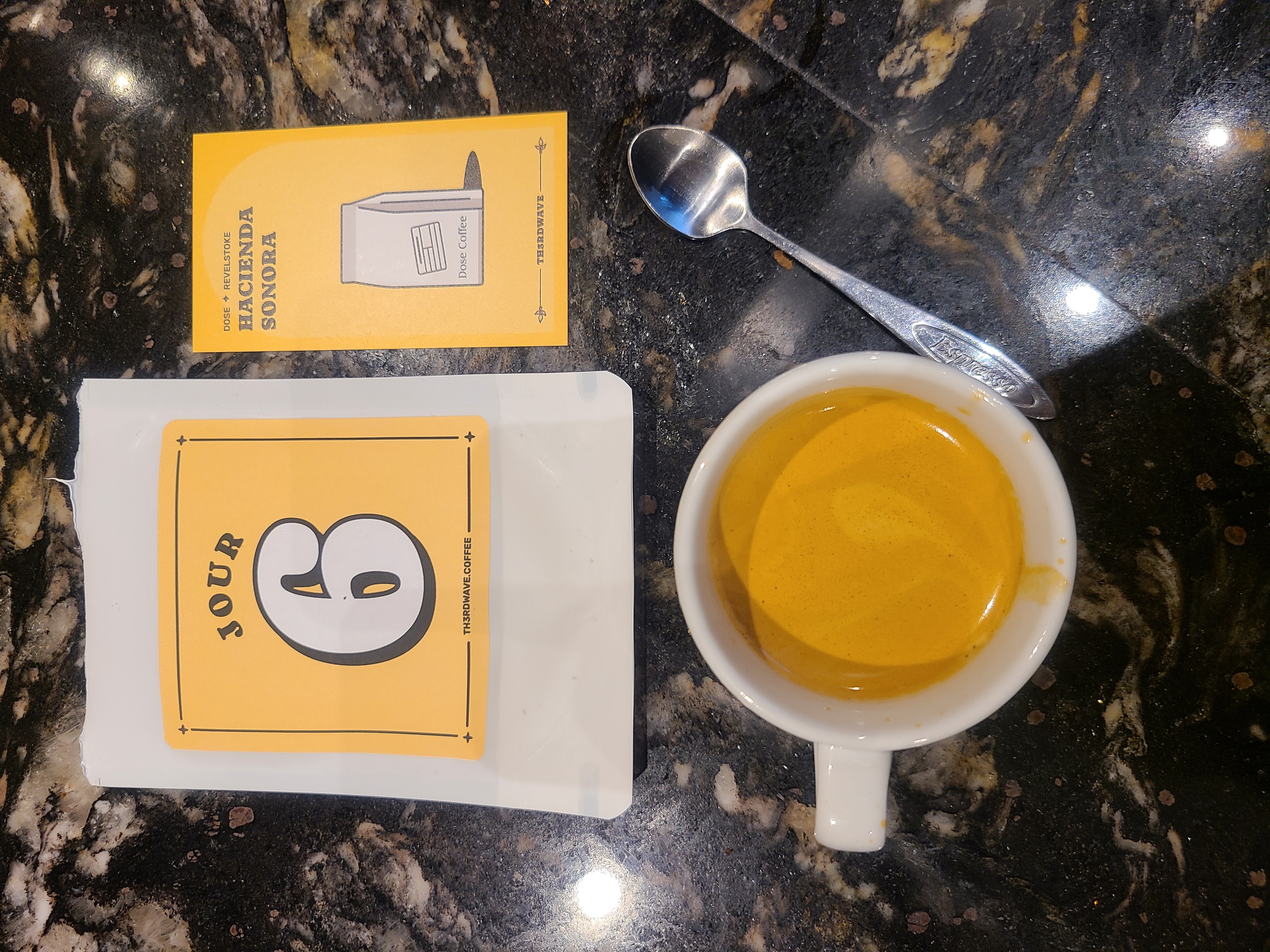 Tested a turbo Shot! very very interesting texture, though some acidity that needs getting used to. 