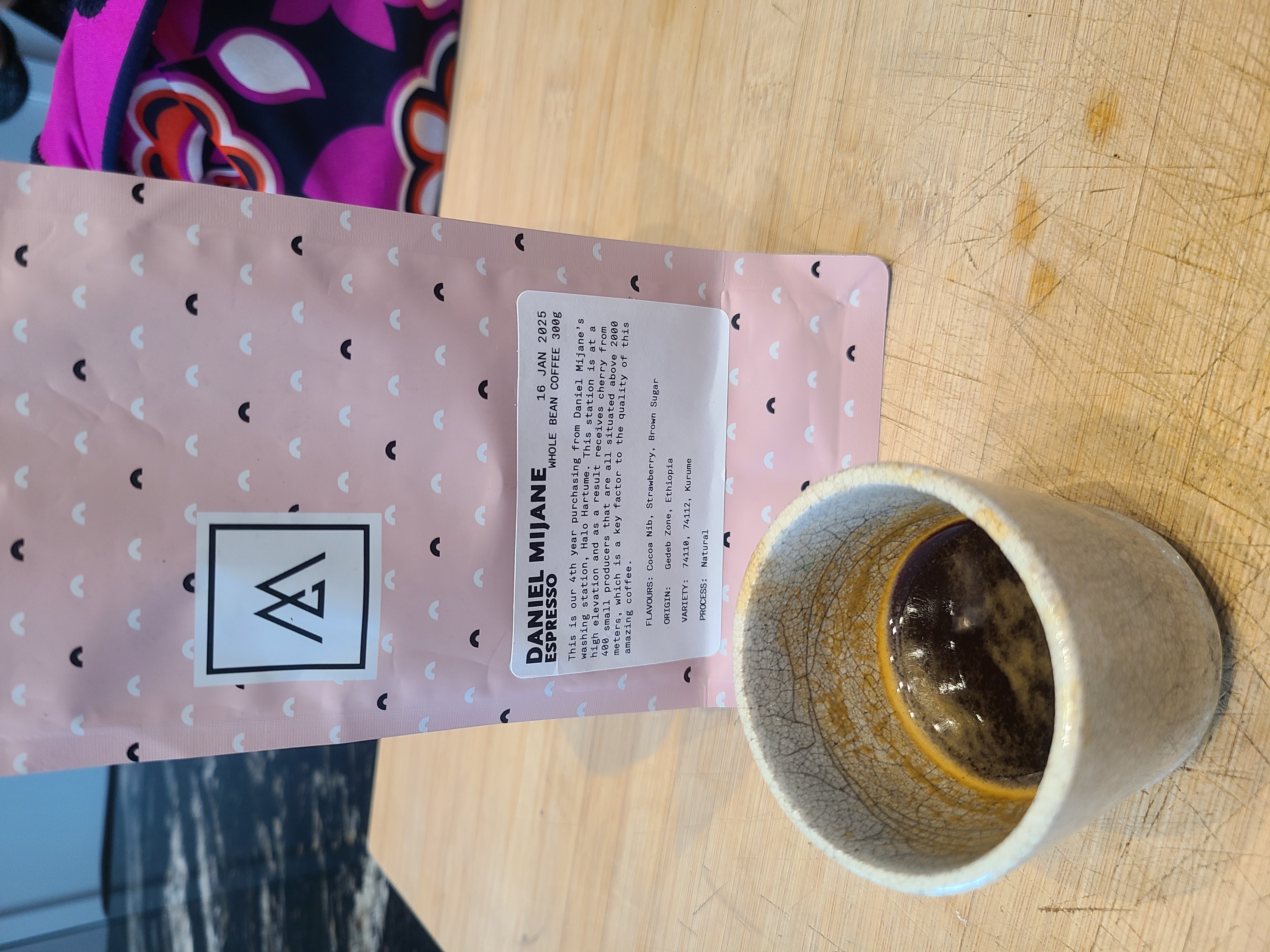 delicious strawberry come through, cocoa left on the pallet. well balanced and pleasant brightness that cuts through milk based drinks as well. 