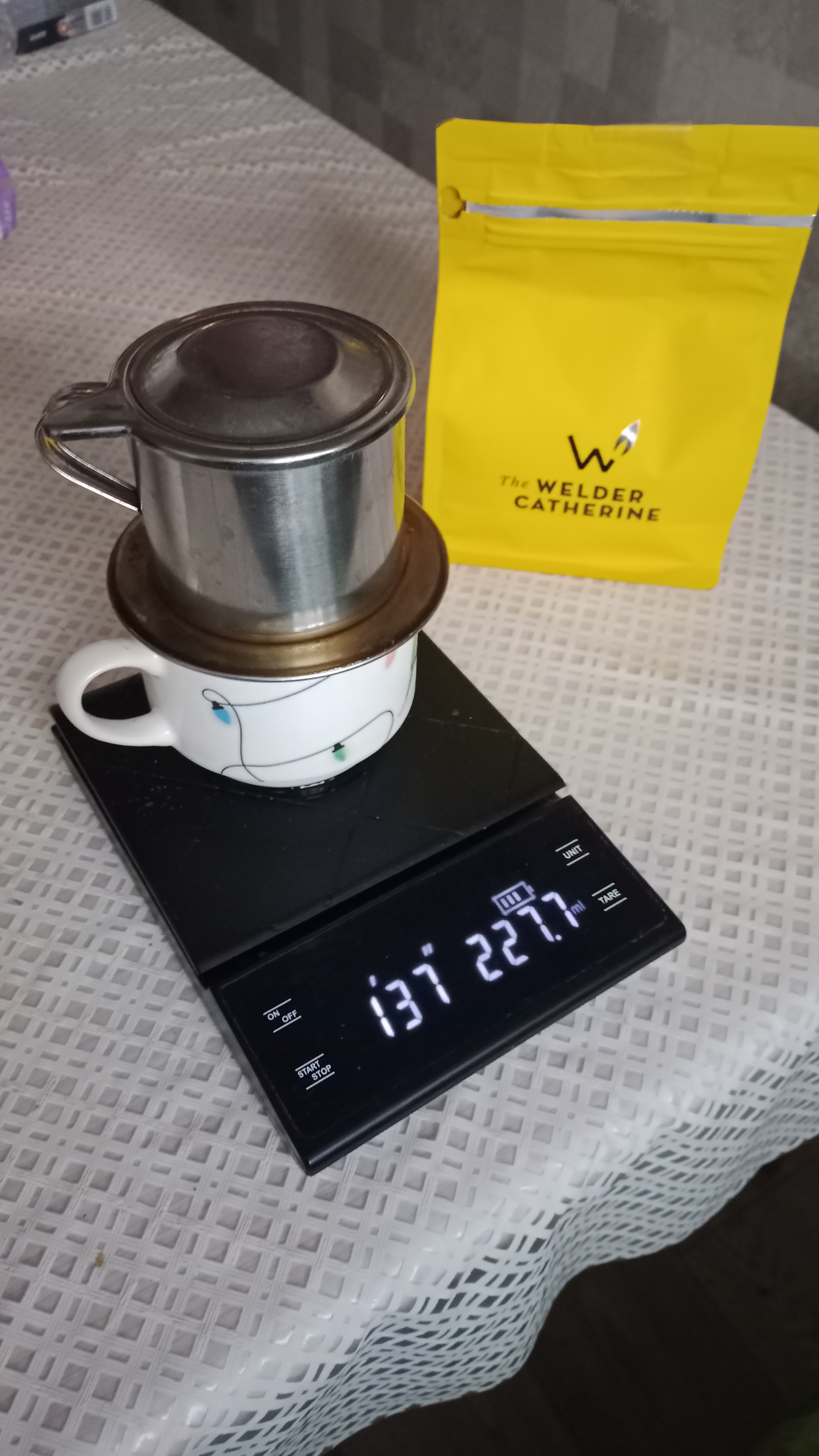 I'm trying coffee from Bolivia for the first time.