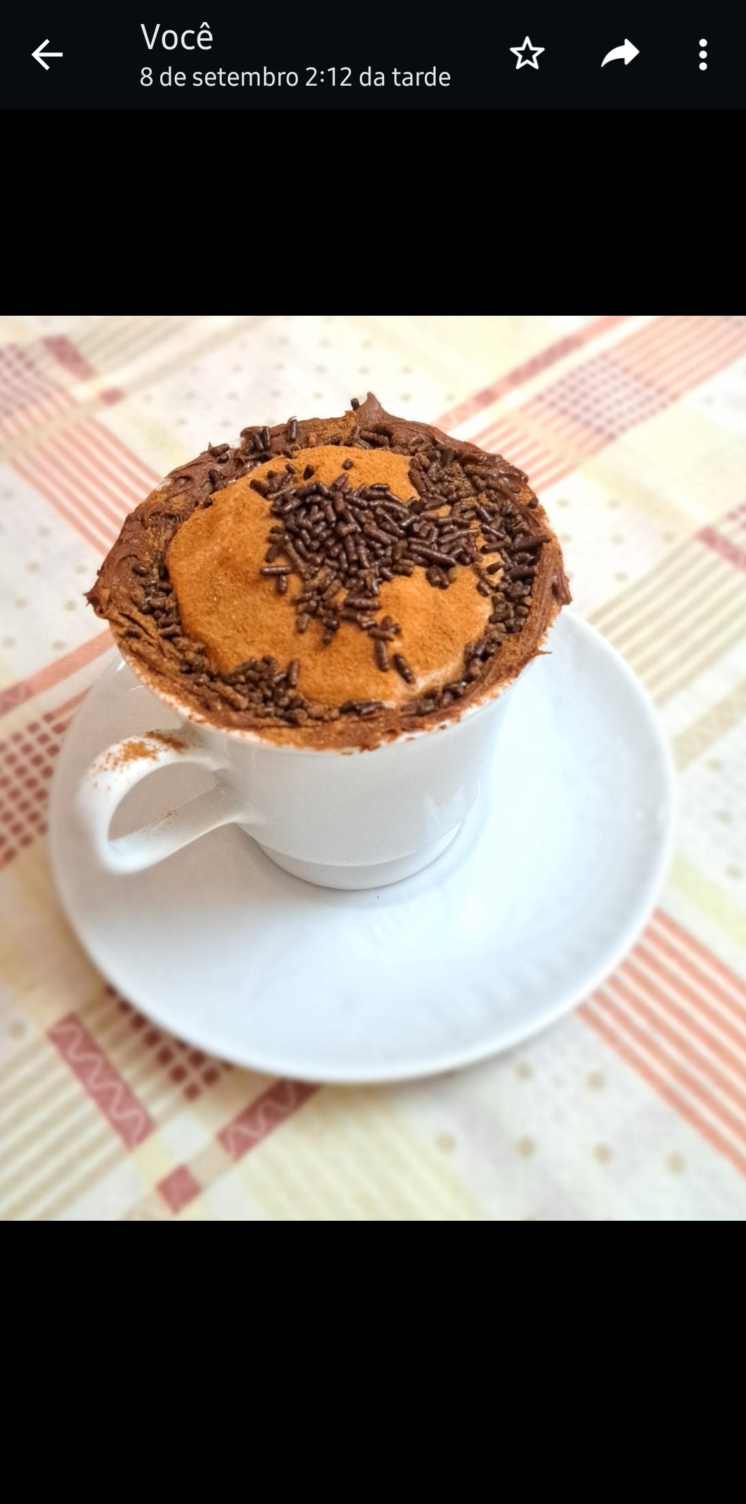 Mochaccino de Nuttela. 
