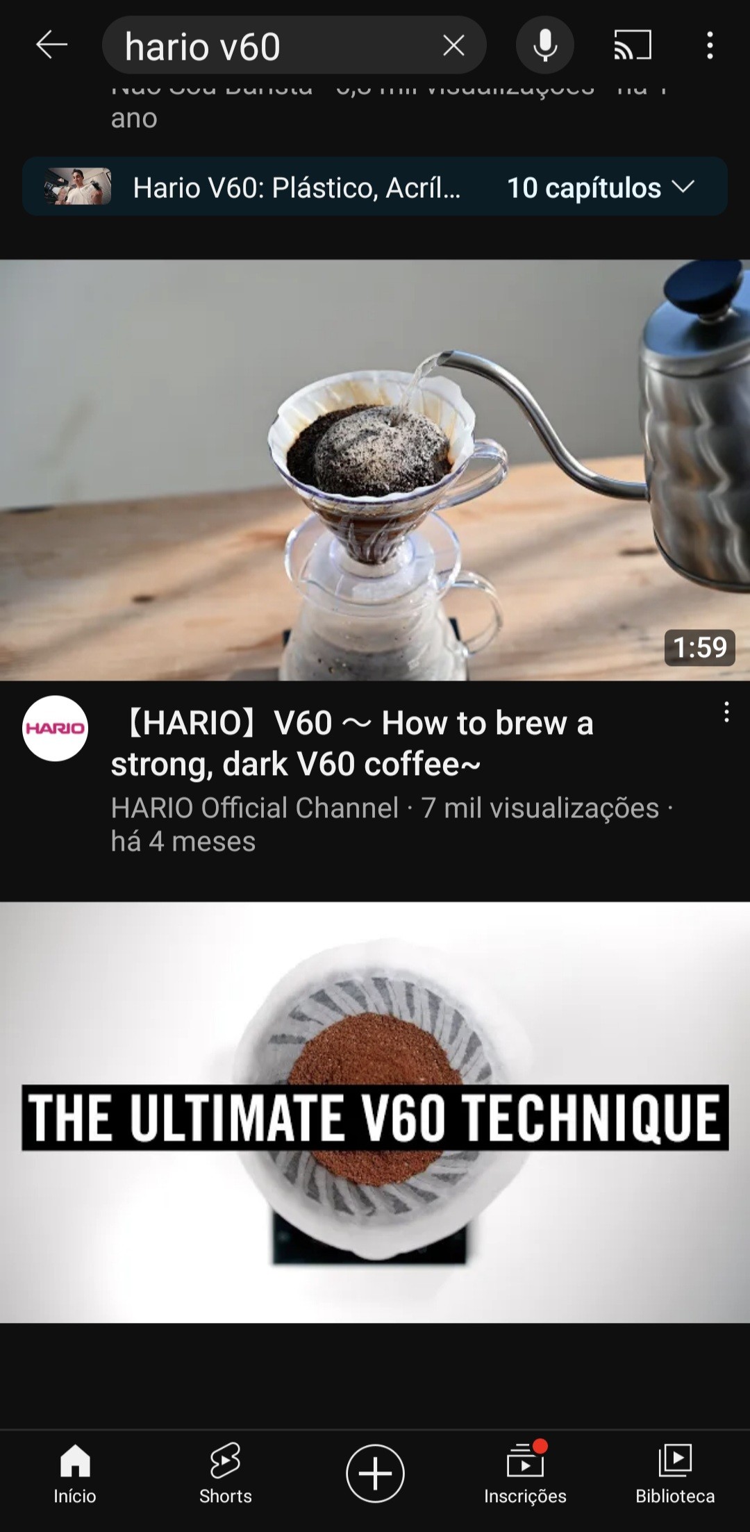 Videos do YouTube, feitos por bons canais de experts, sempre podem trazer boas novidades e técnicas sobre o café, resultando em melhorias em nossas xícaras de cafés! ☕