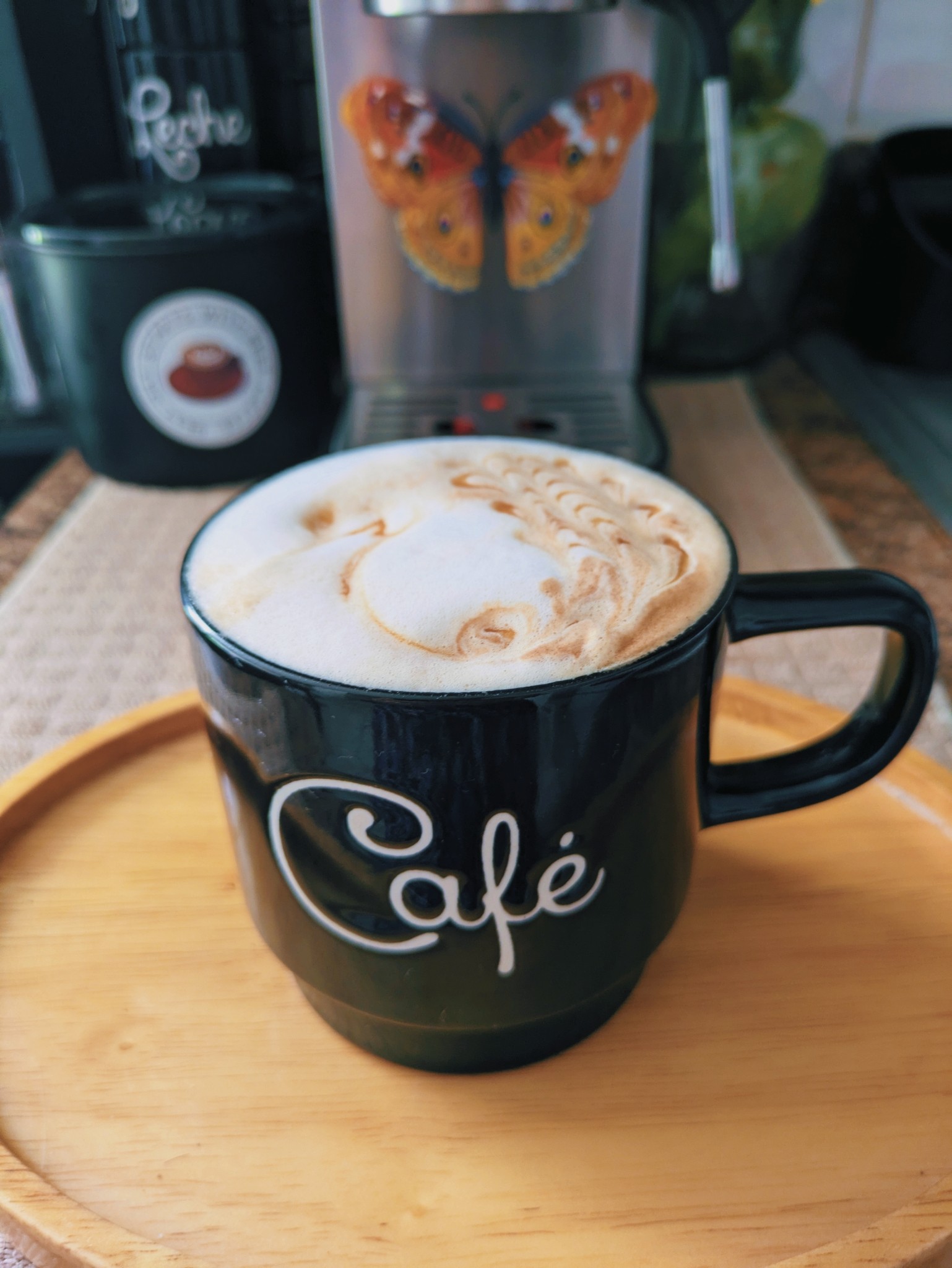 Café con leche con sabor a caramelo ☕