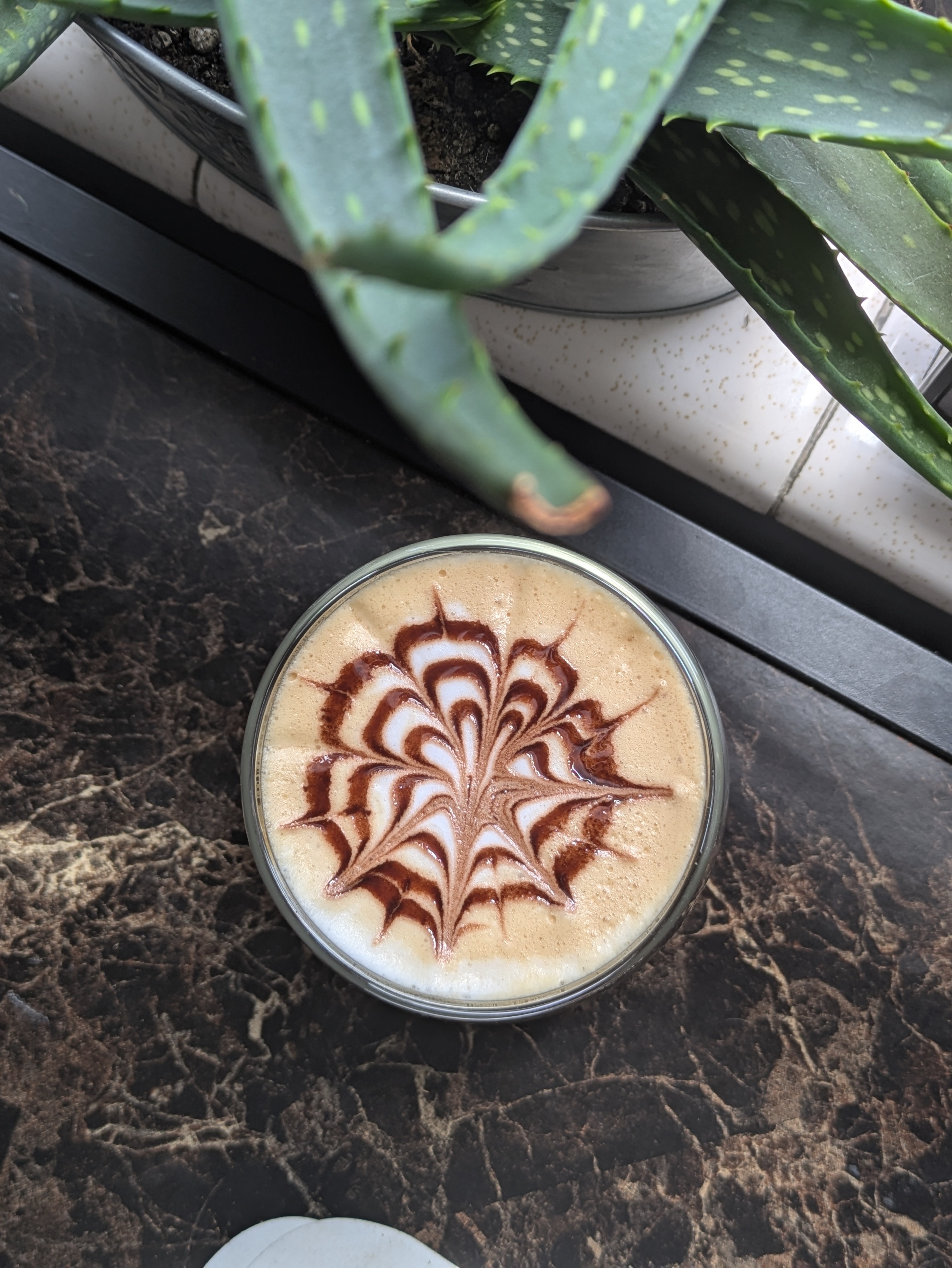 Café con leche y un poco de arte. 