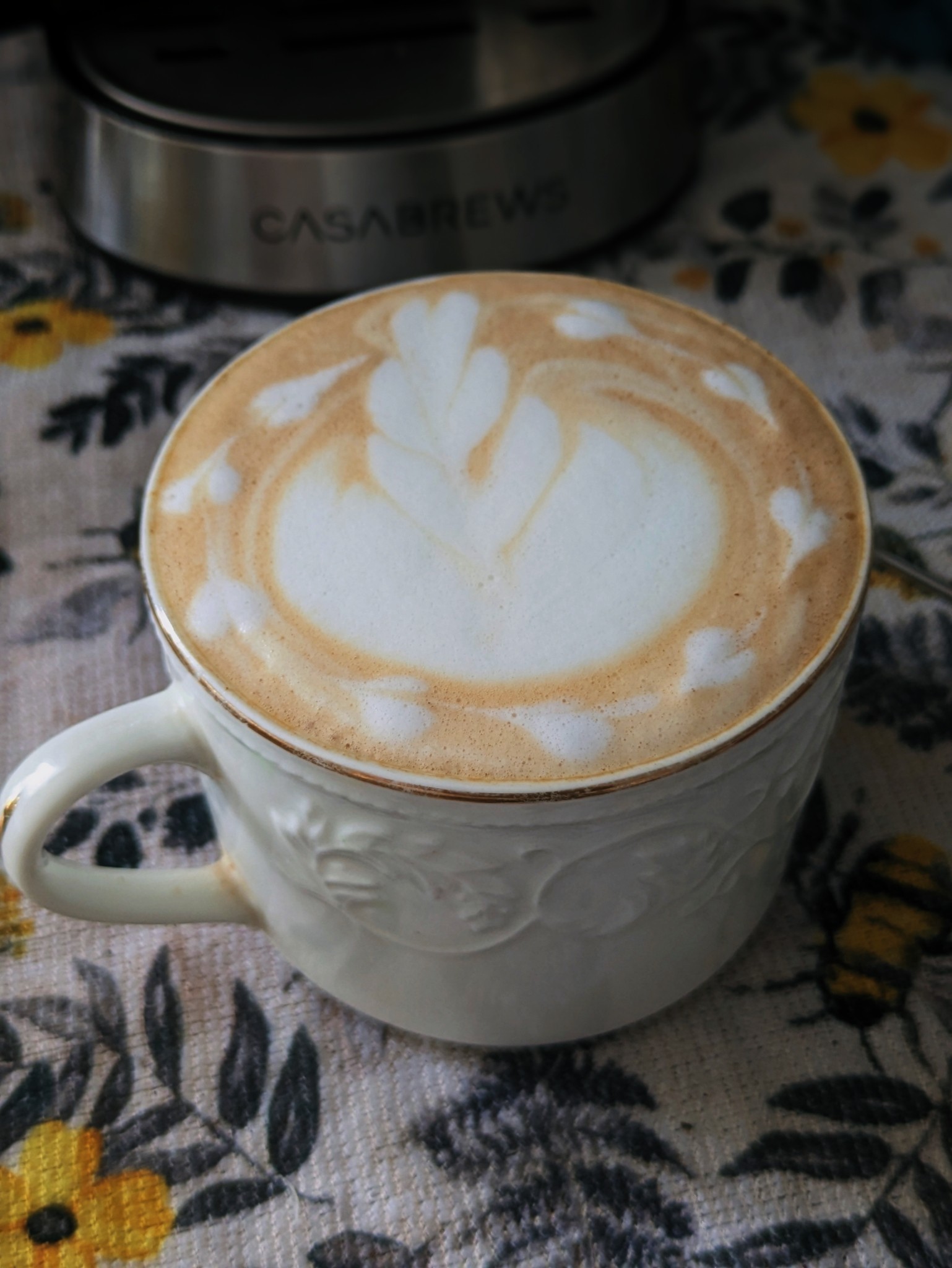 Un latte art raro 🙂‍↕️ Lol