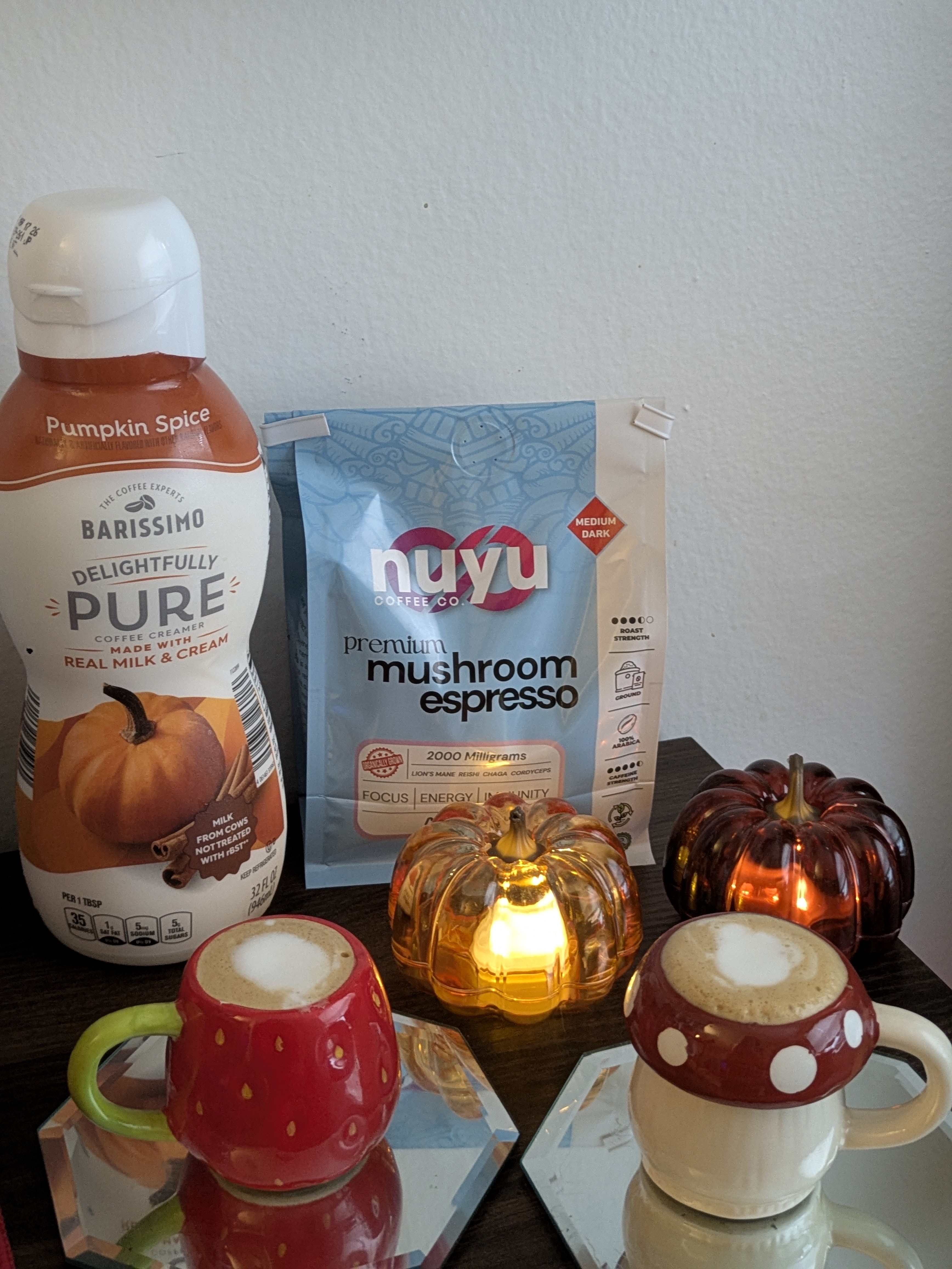 Cafecito de la tarde de ayer con sabor a calabaza 