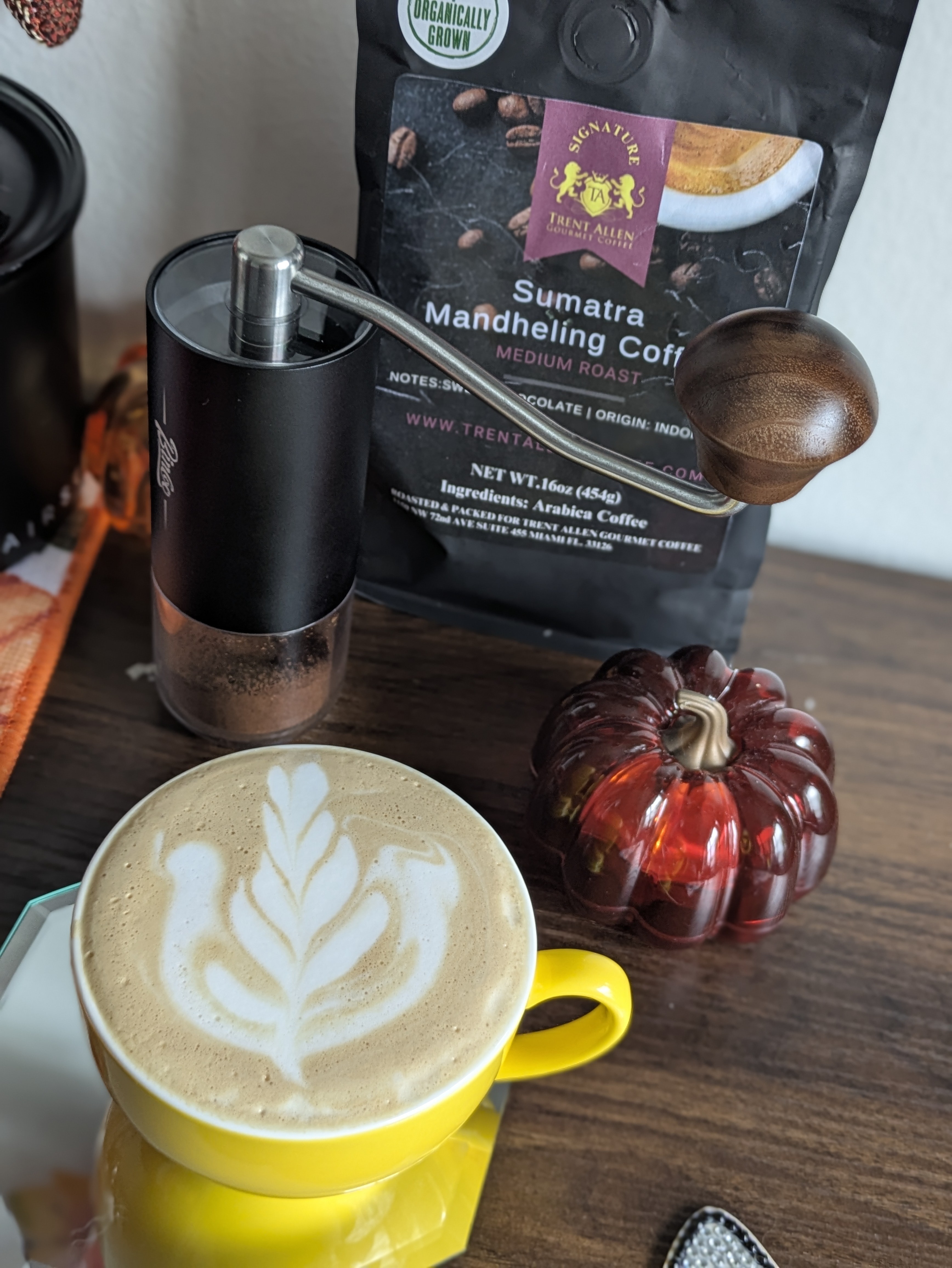 I'm like a little girl, happy with her new toy. I love the coffee grinder