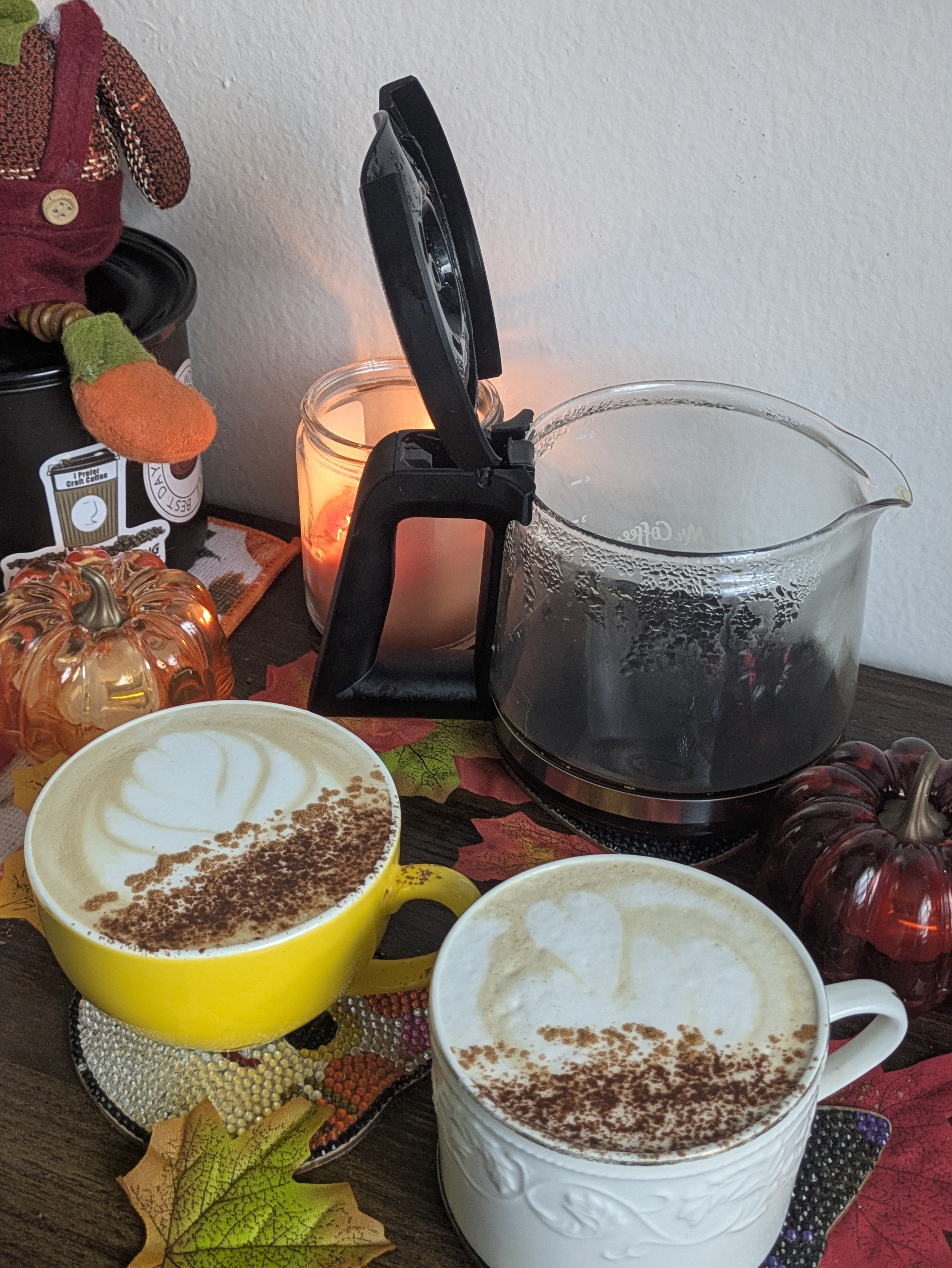 Café americano con latte art 🤎