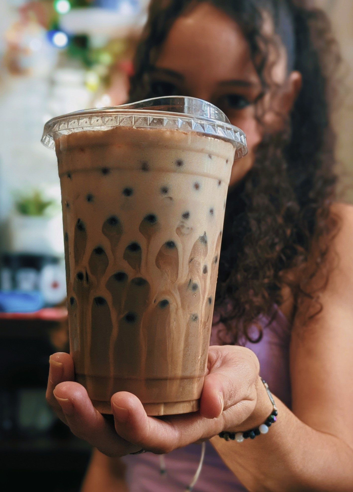 No diré la receta de este café tan delicioso para que vayan a verlo a mis redes sociales 😊🤭 Spoiler: Tiene chocolate.