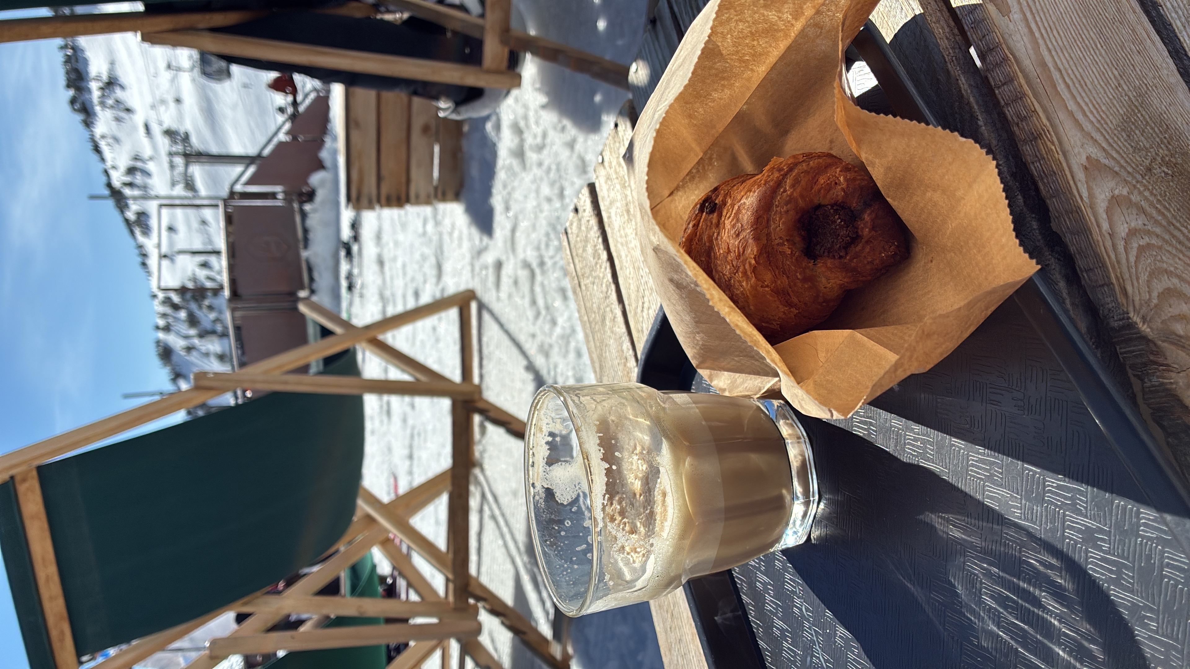 coffee (Flat white)  and ski: last day?