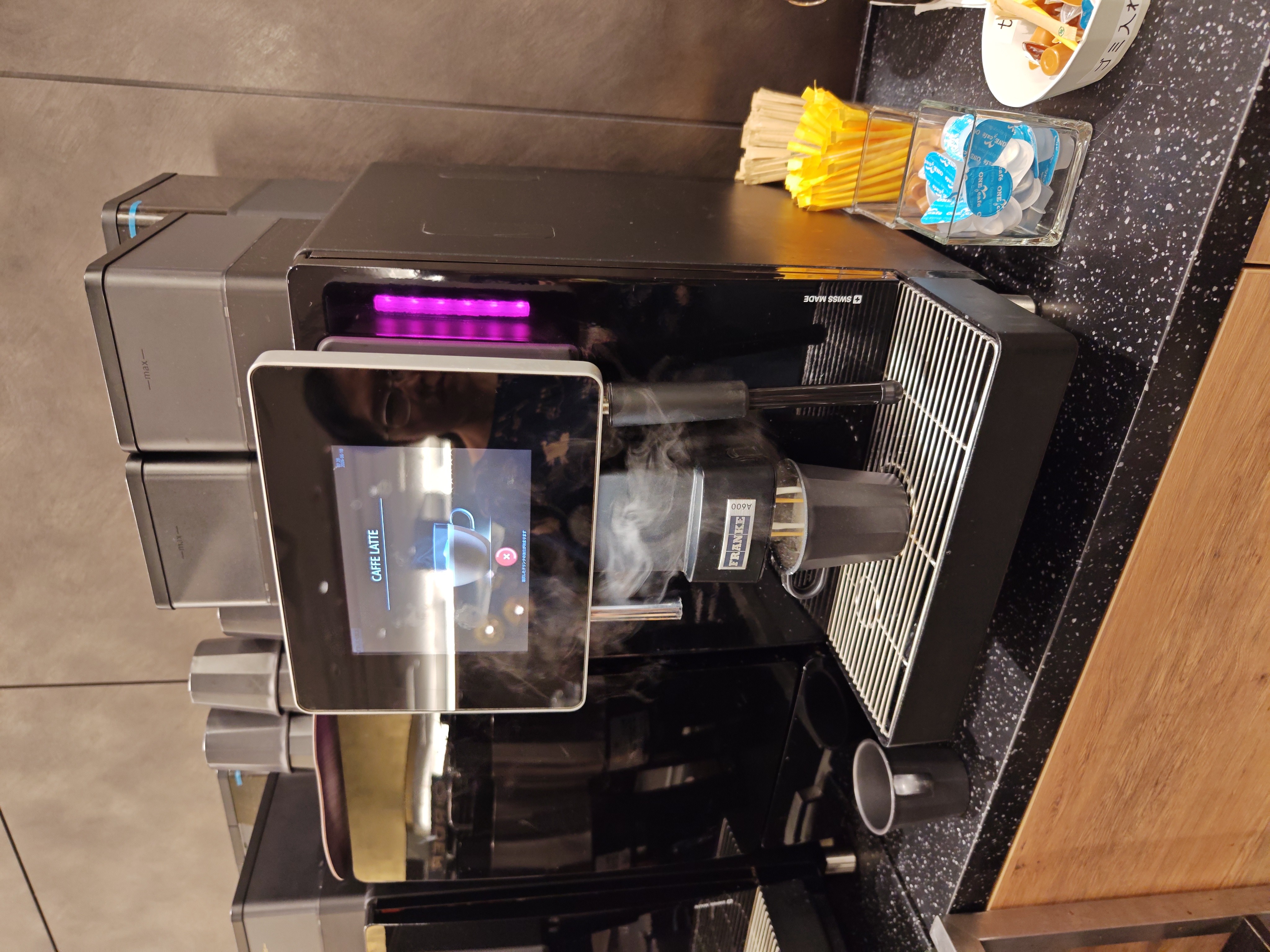 Breakfast buffet coffee machine