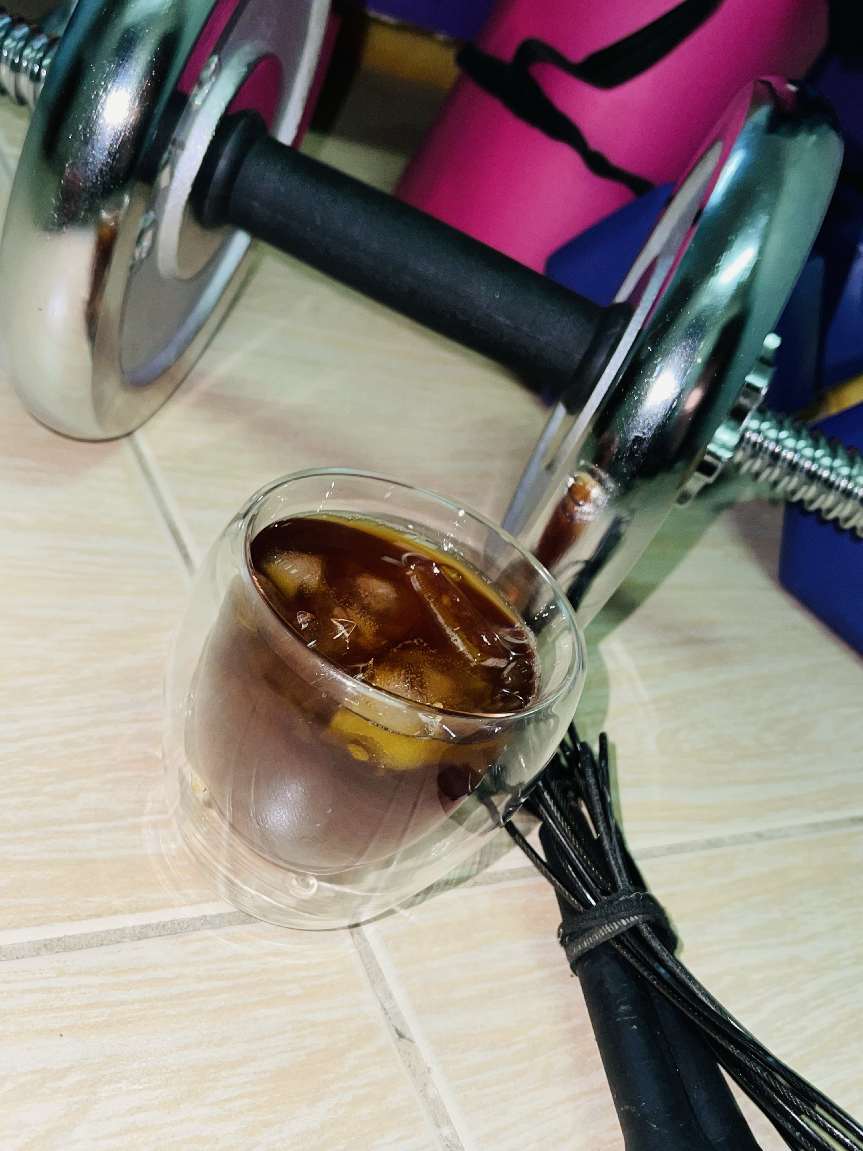 home made V60 + Fitness 