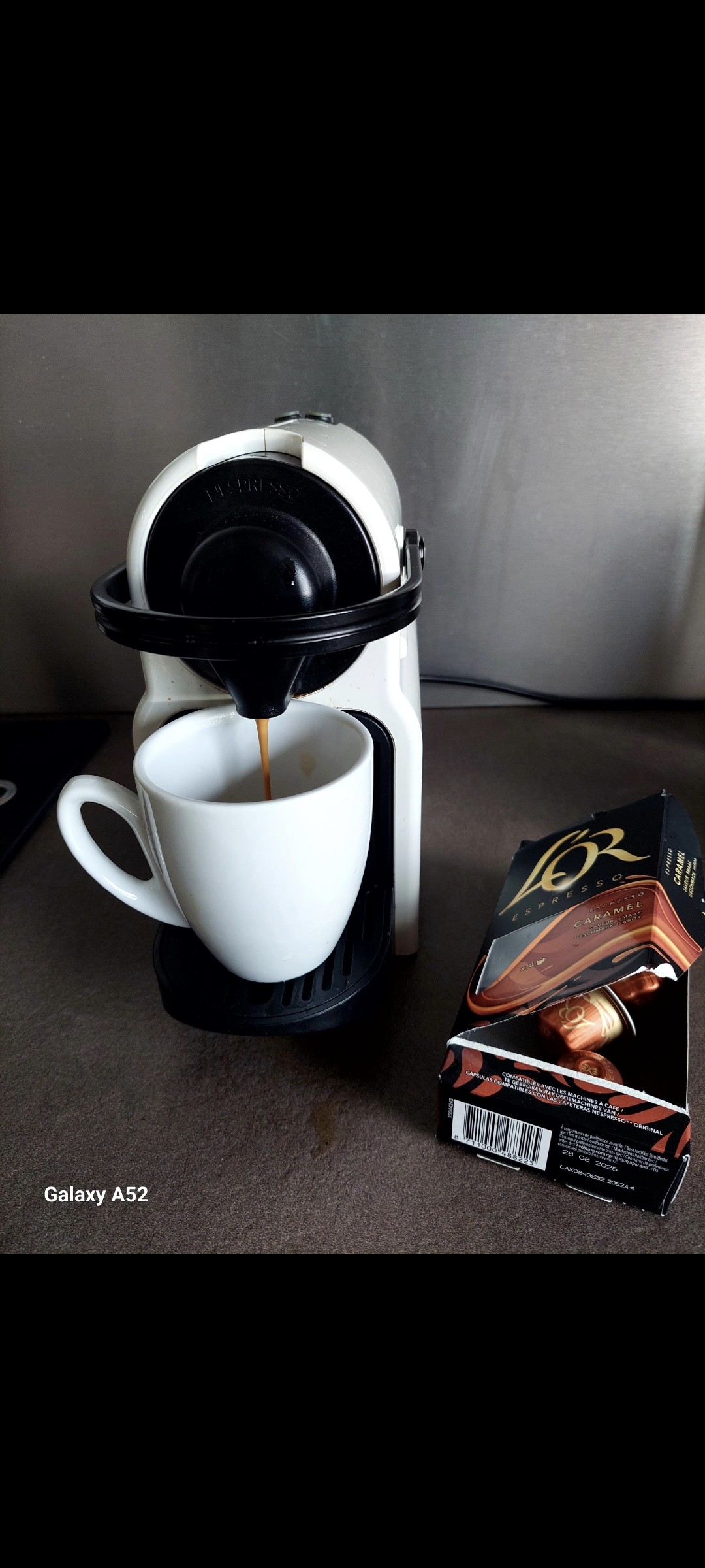 L'or Caramel, pods 

Petite pause pour un double expresso l'or Caramel