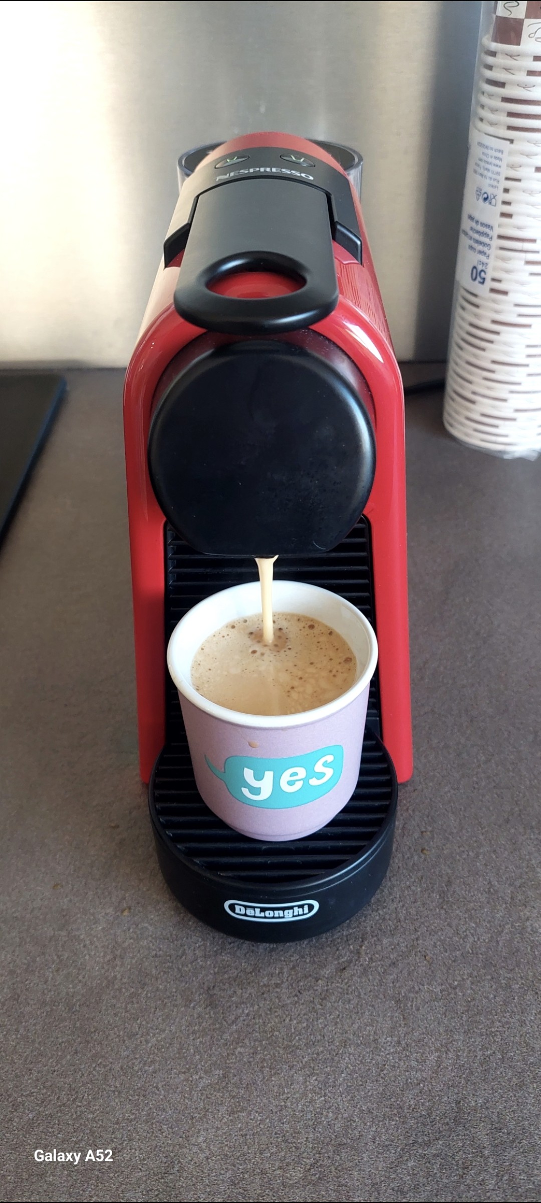 Café Modena Lungo en capsule 

Cet apres midi 16h00. 
Après ma conf call 
Ultra long.

