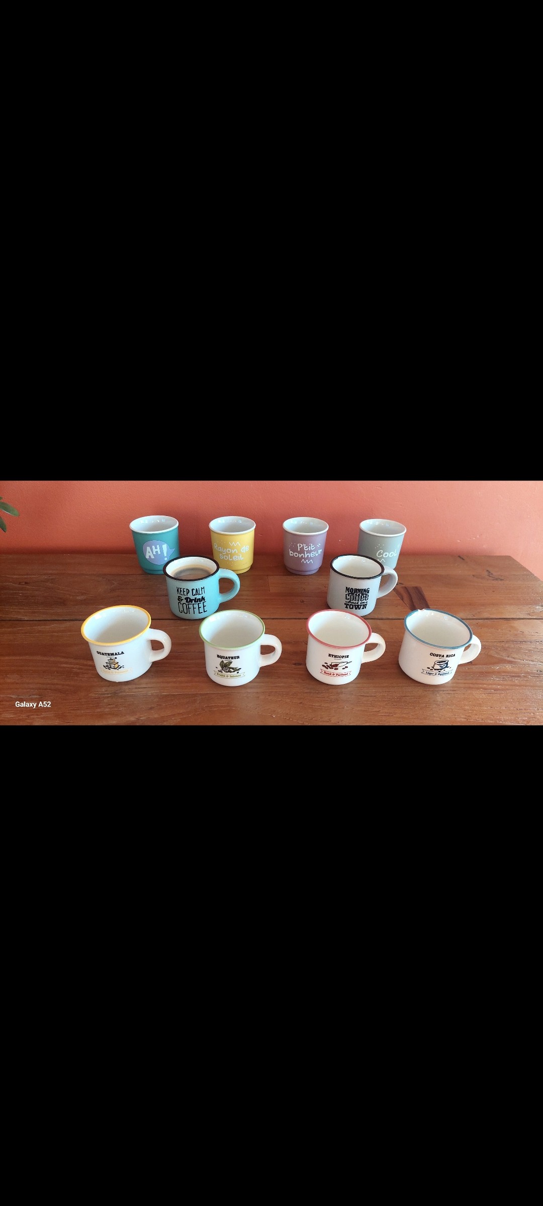 Tasses à expresso
J'aime les expressos 