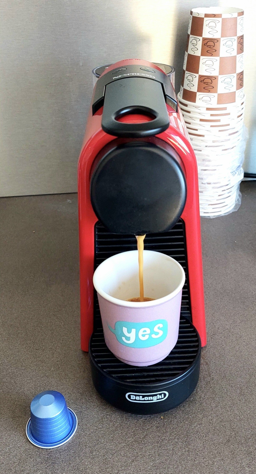 Café Bellarom en capsule 
De retour au travail ce matin après quelques jours de vacances 