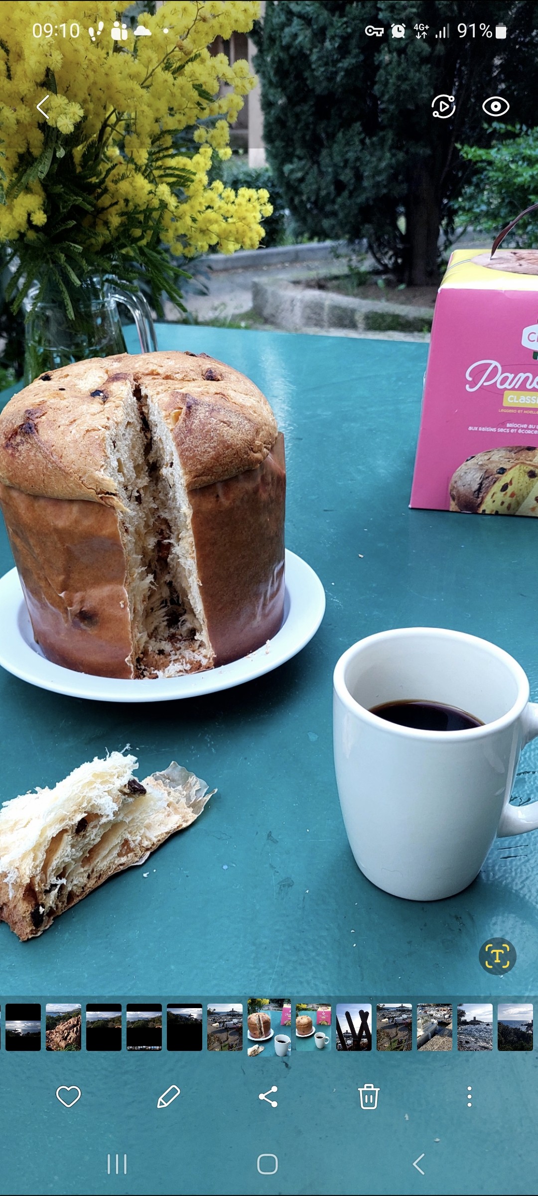 Café Meo Bio l´Original en grains 
Café filtre et panettone 

En route pour l'une de mes balades préférées