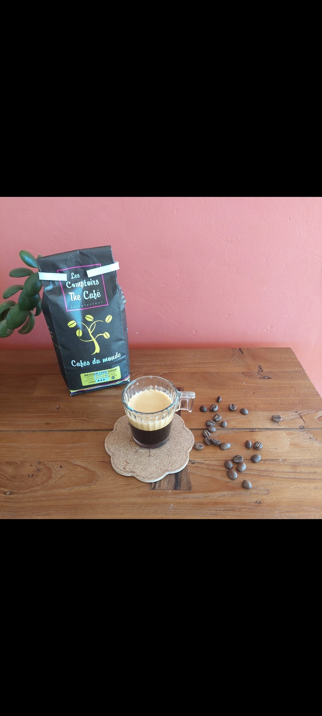 Café Mexique Chocaman Bio en grains 

Meilleur vente de la boutique 
C'est vrai que ce café est bon avec ses notes chocolatées 
