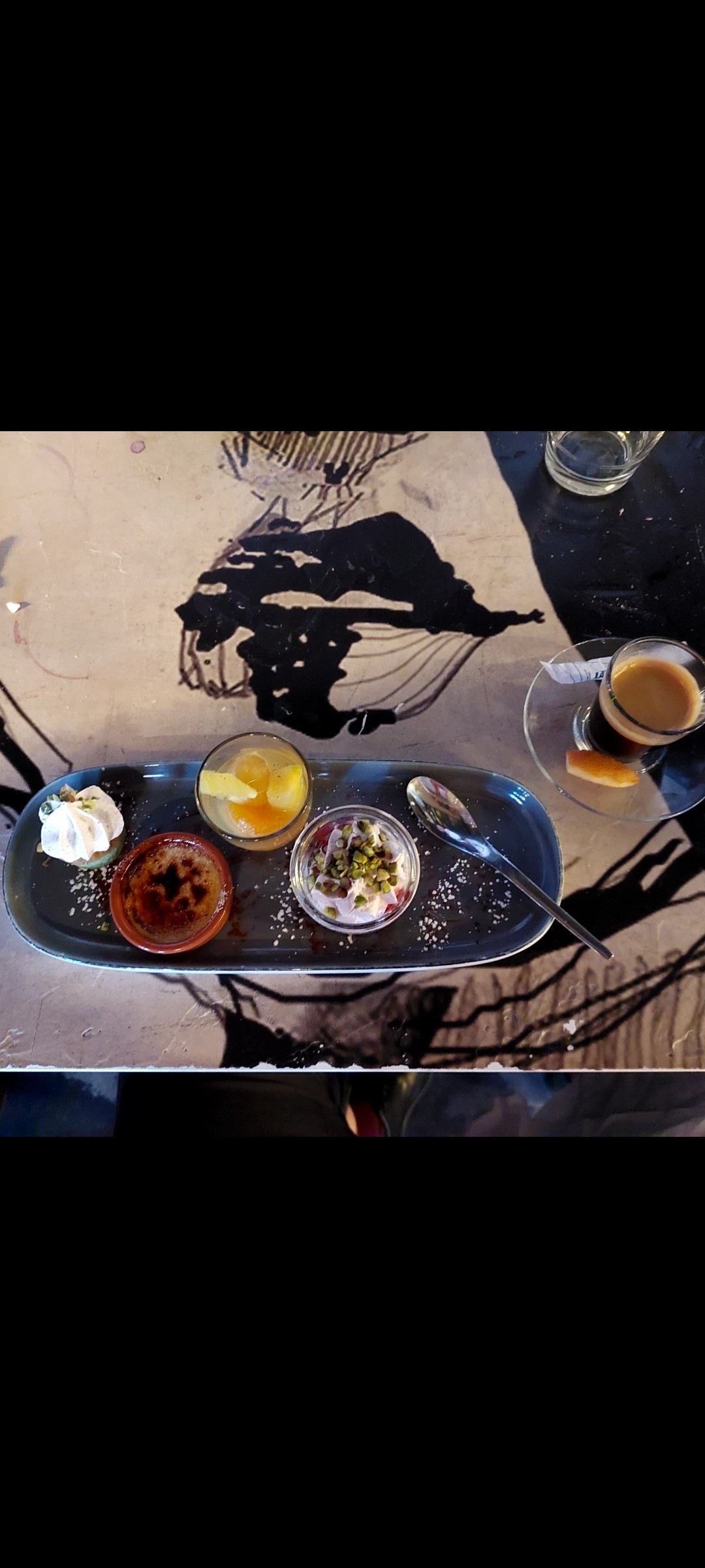 Expresso café gourmand 
Fin de soirée 