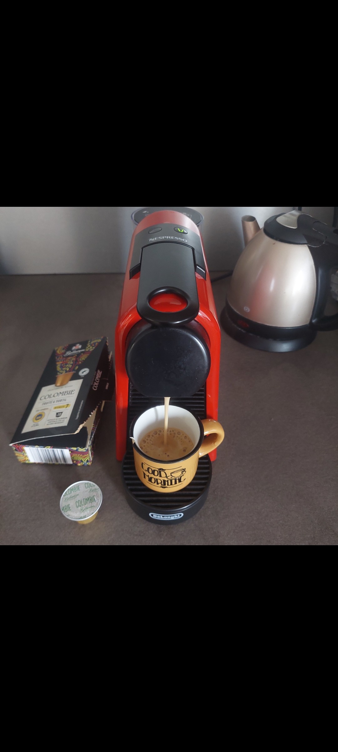 Rien de bien original de mon côté 
Double Expresso bien serré pour commencer cette journée 