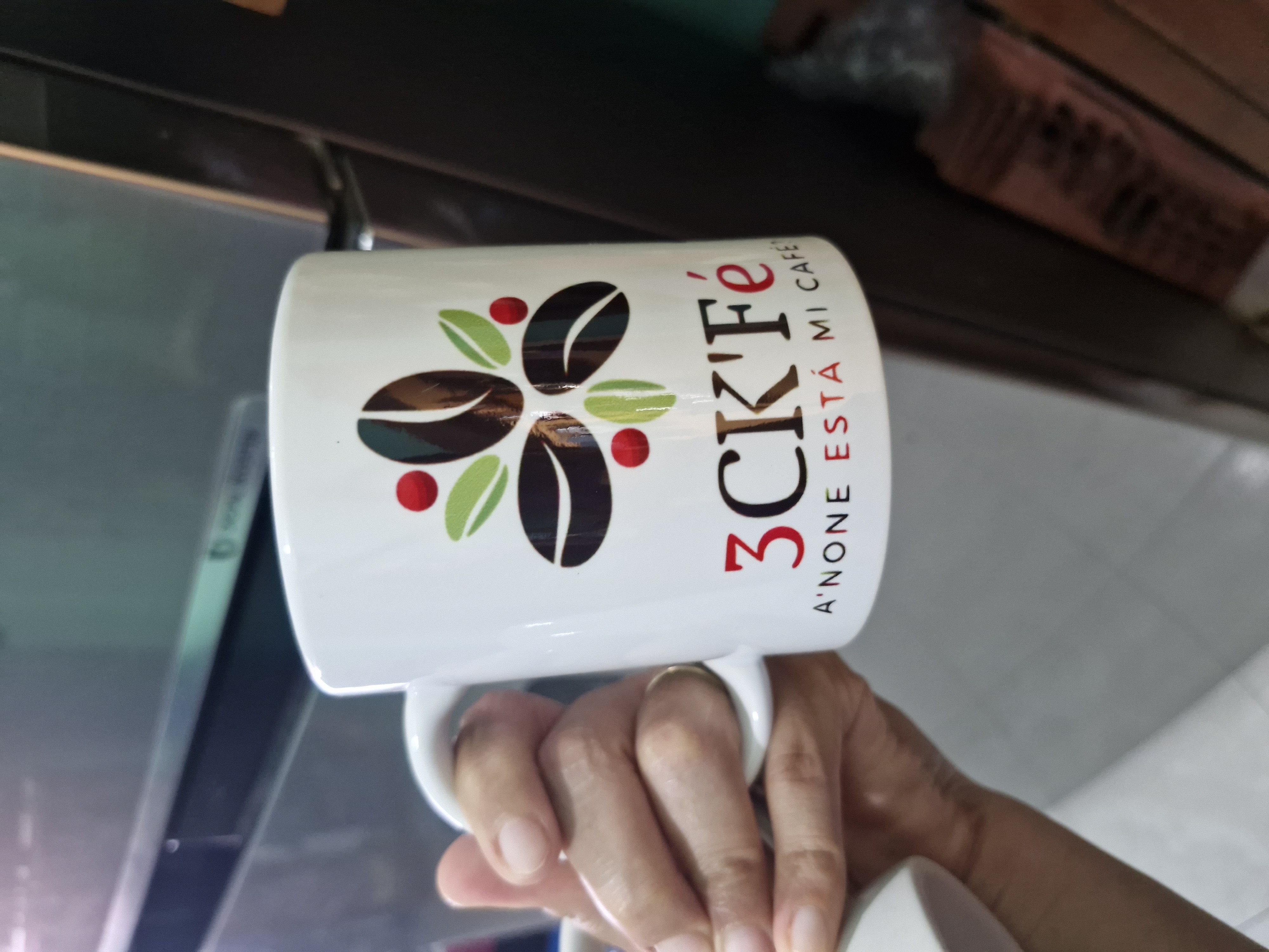 regalo que gane en un concurso.. cafe muy rico