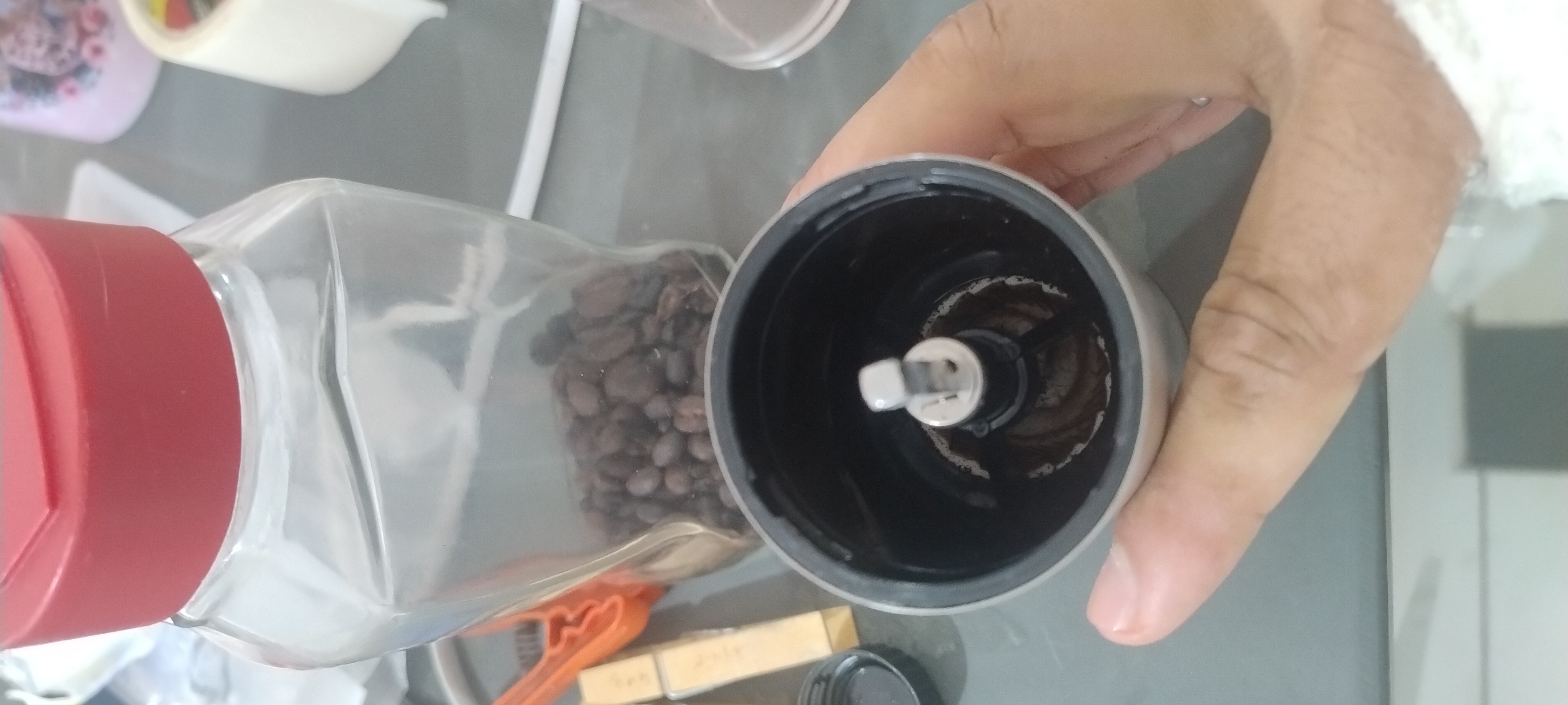 I have bought this grinder recently and the taste of the coffee is awesome when it's grinded at the moment 