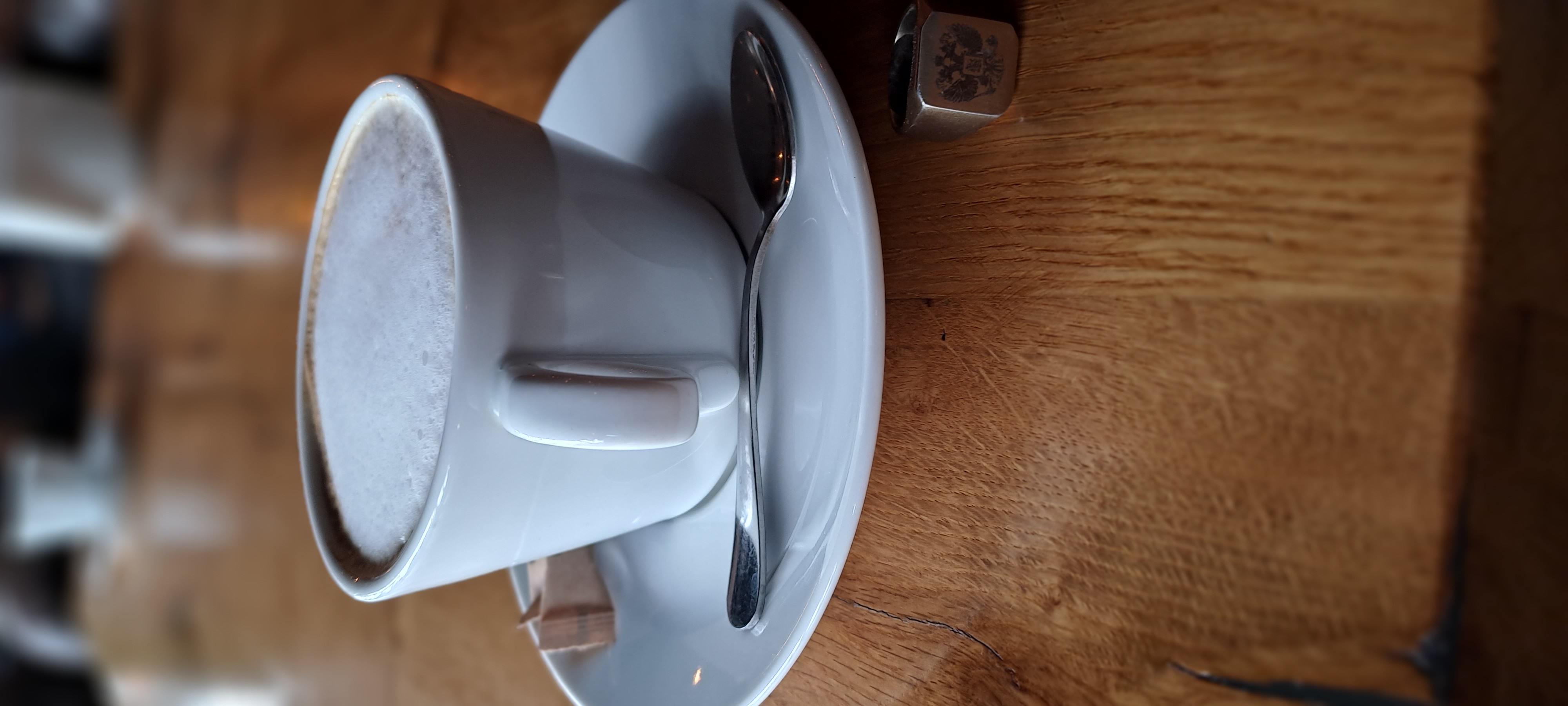 A cappuccino in a great cafe in the city center of Tbilisi 