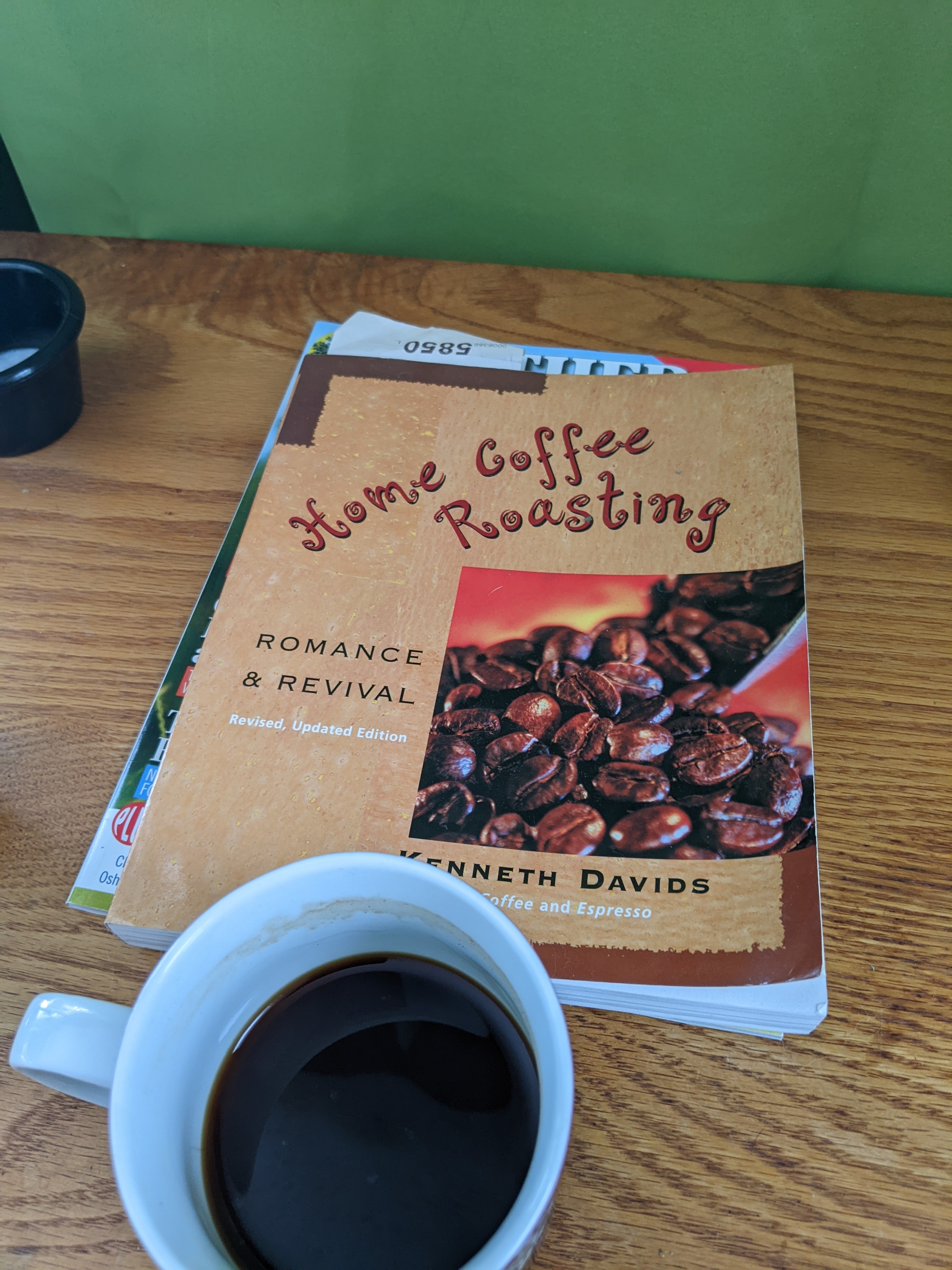 Enjoying an Americano. This honey process from Honduras has been a favorite of mine. 
