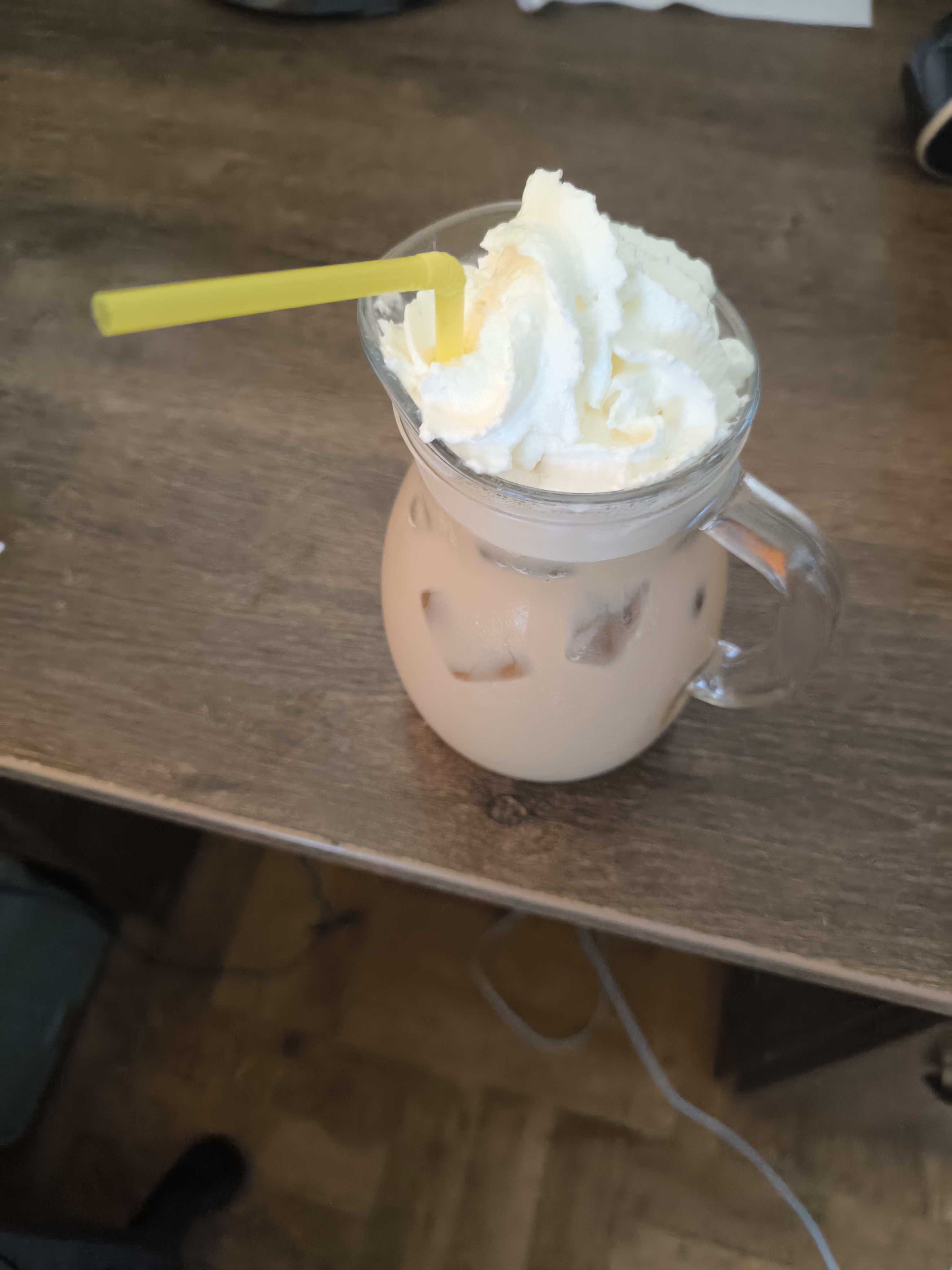 Blended frappe time! Made the best coffee for my dad