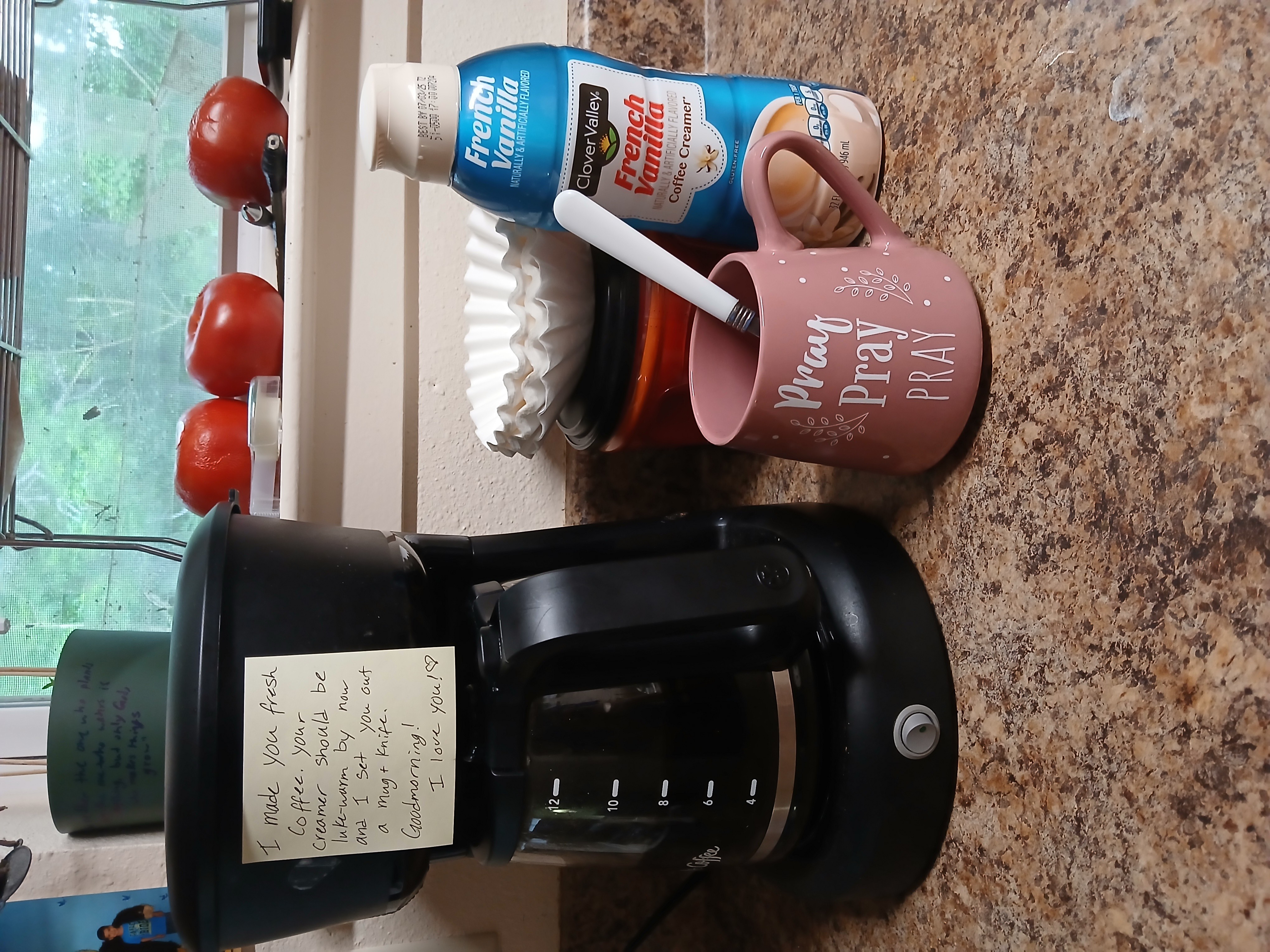for my mom. she loves coffee lol and she's still asleep 🥰😋