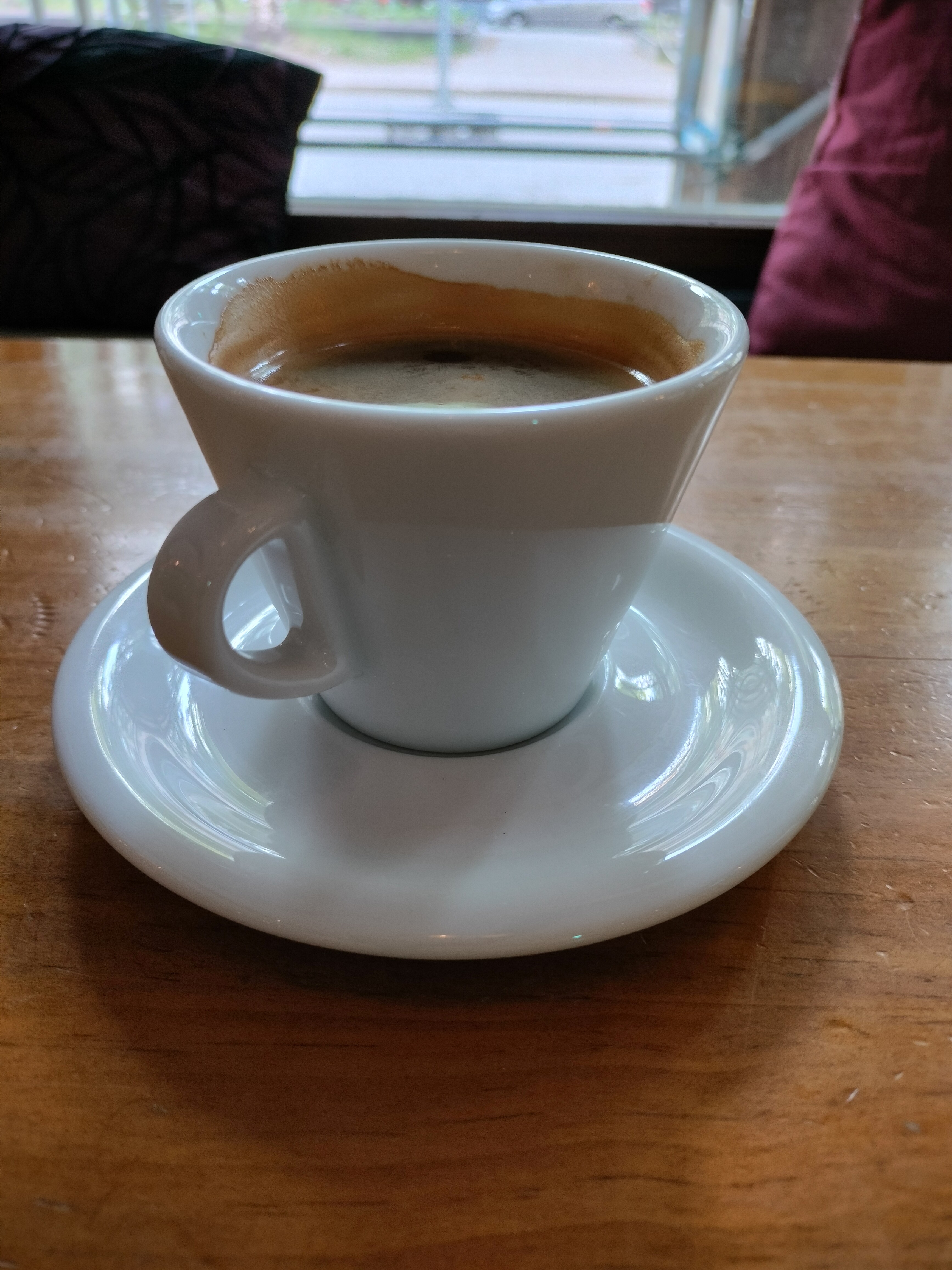 An Americano at Kafé Mekka, Umeå Sweden.