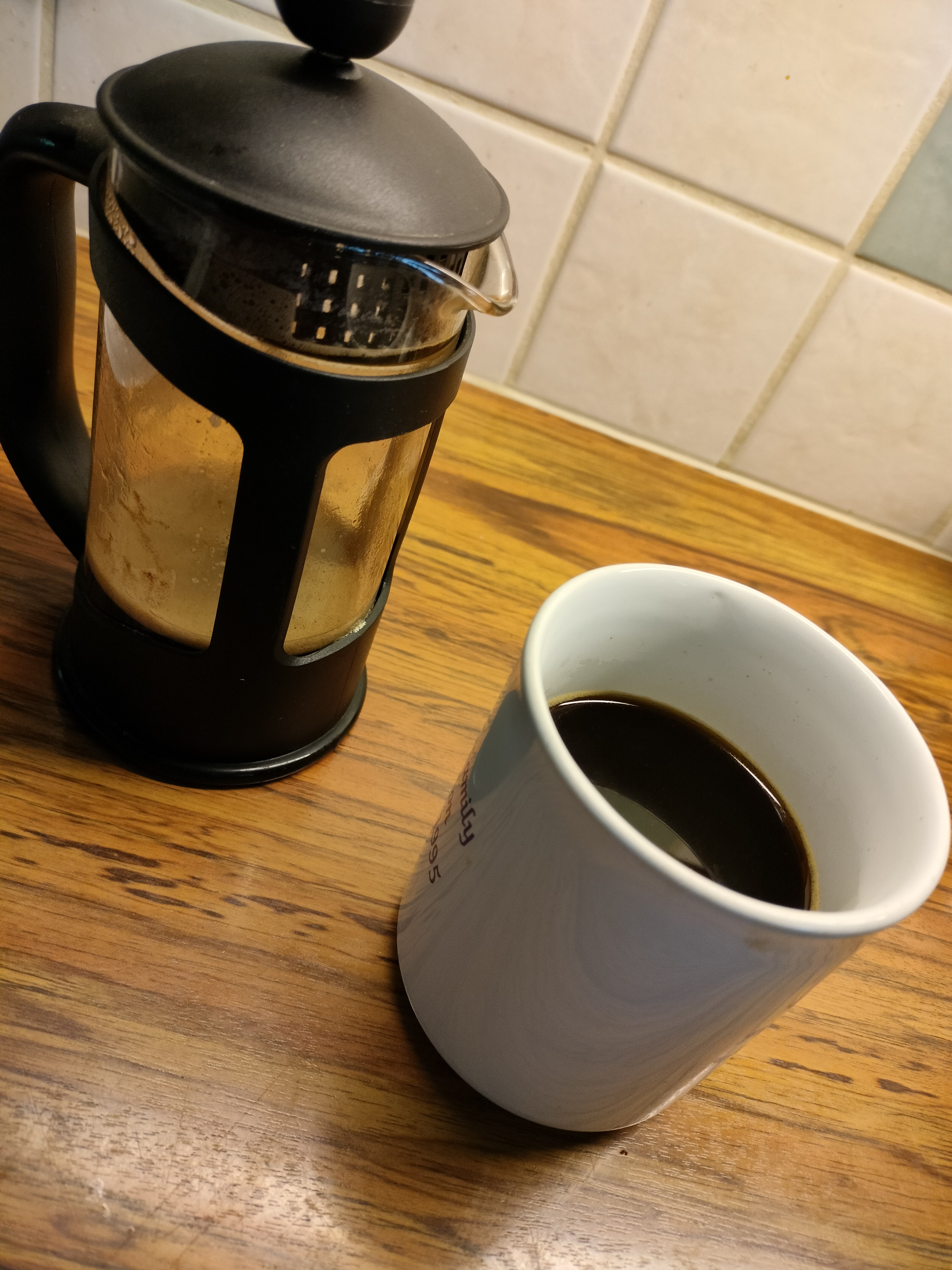 A cup of french press.