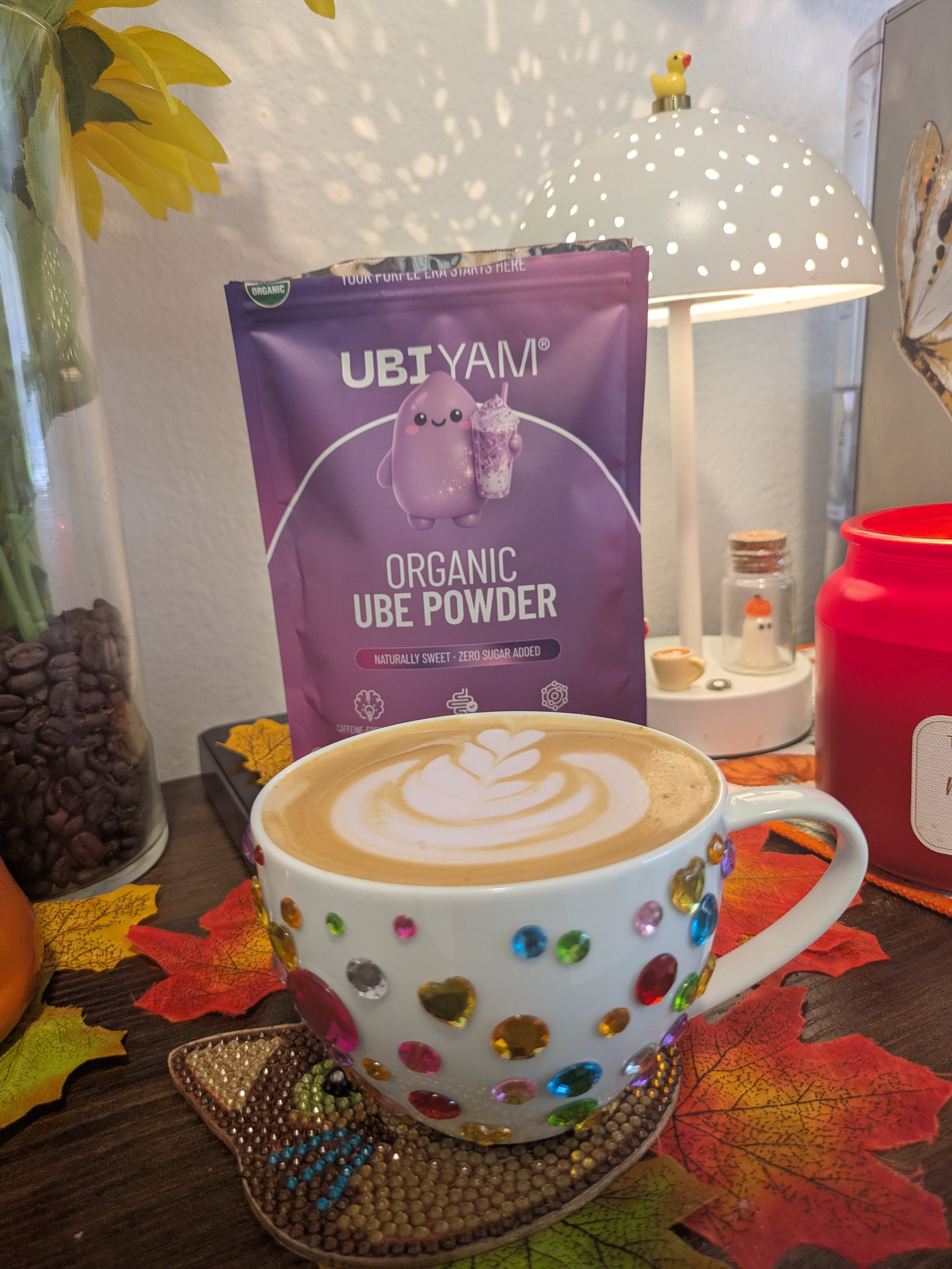 Execelente café con ube orgánico. 