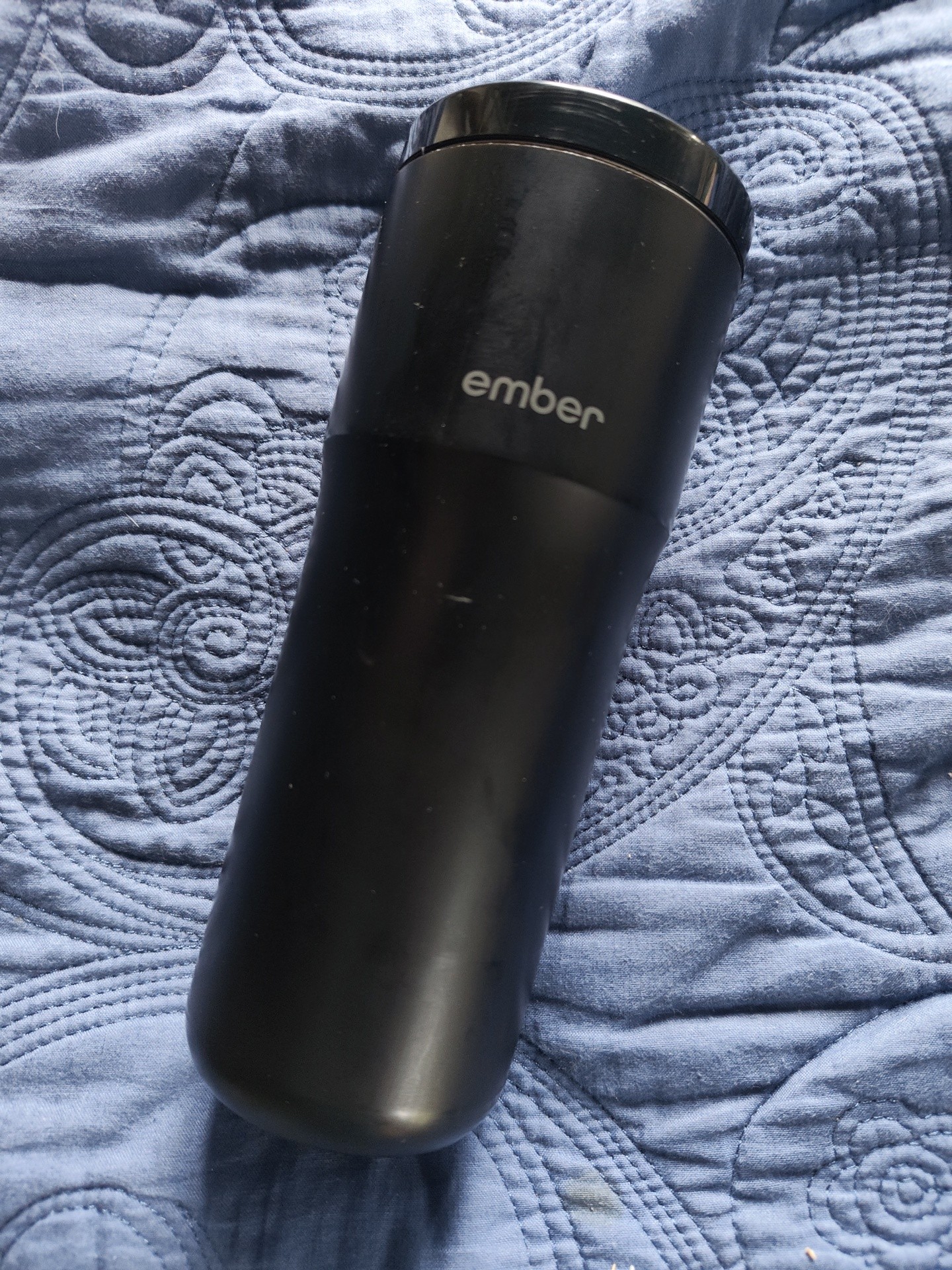 Long-suffering Ember Travel Mug. Mechanical lid shat itself years ago but the rest of the mug has been rock-solid for two years of 5 day/week abuse at work. 