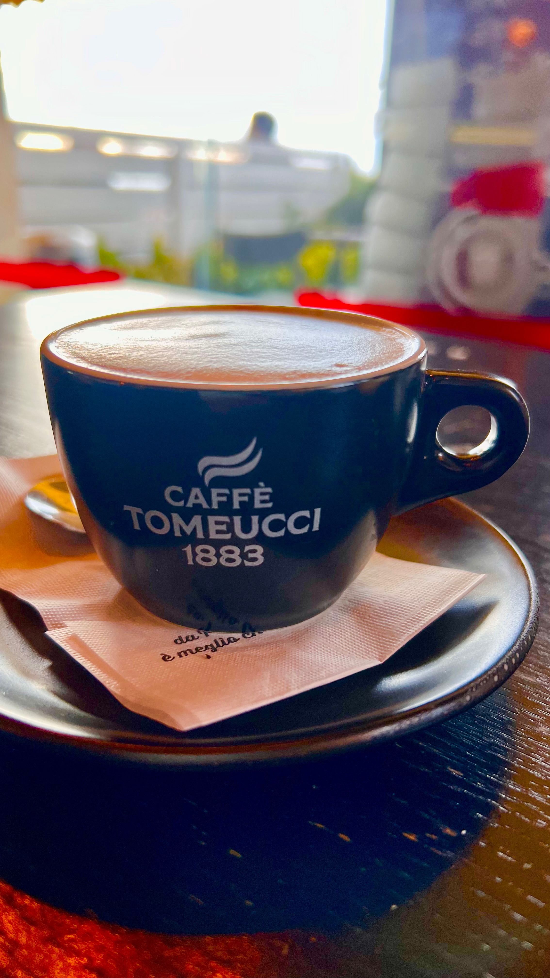 Capuccino with caffe Tomeucci, Pausa Café, Nettuno, Italy