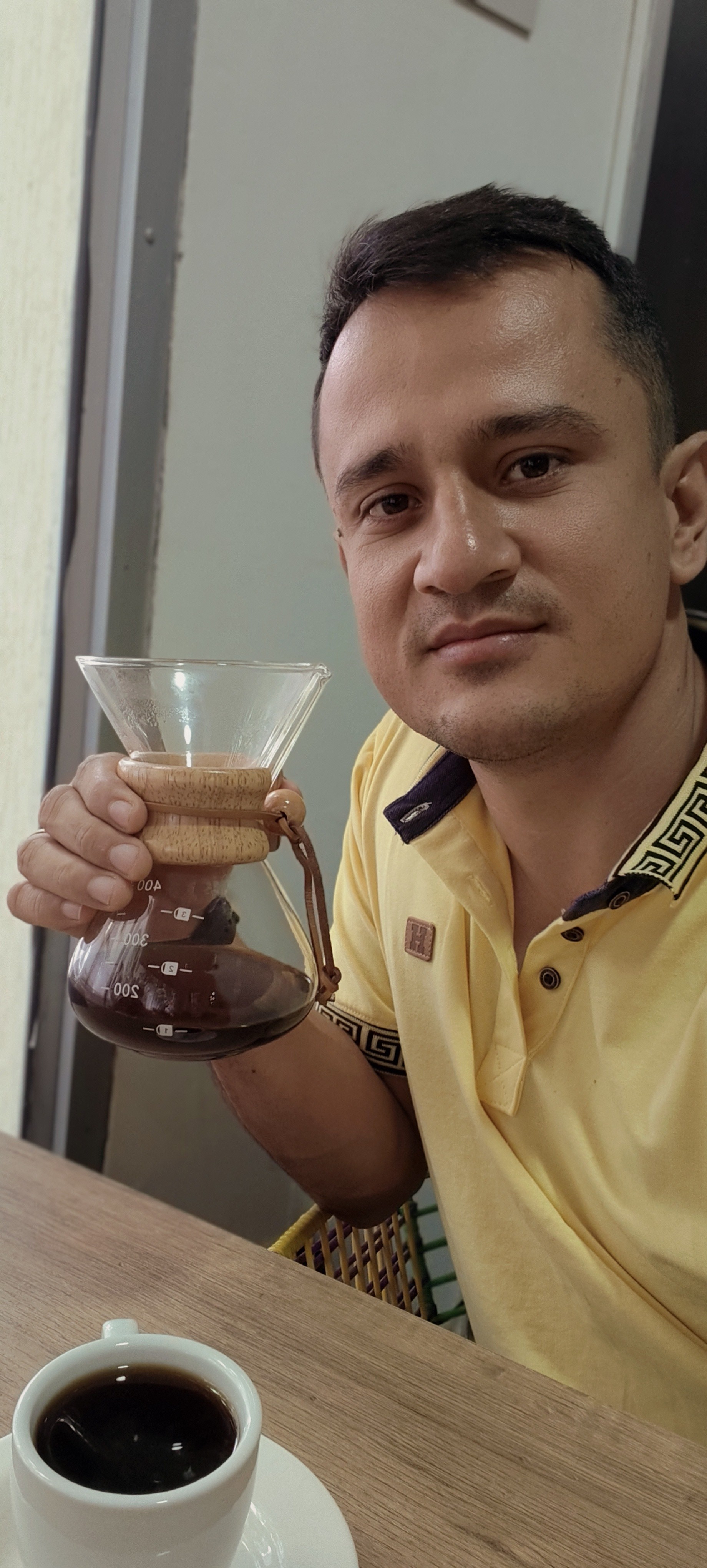 Disfrutando de una chemex