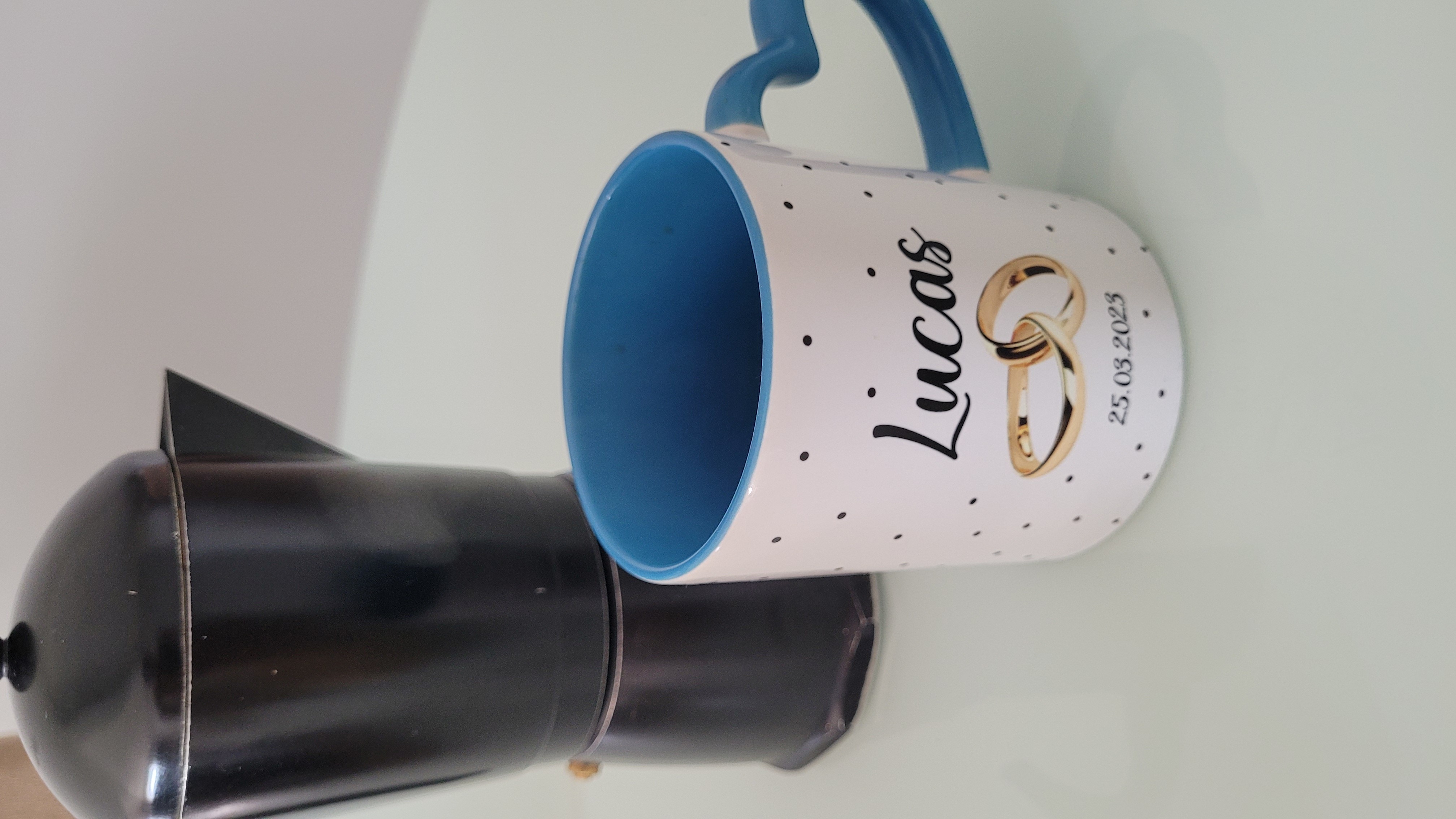 Caneca que ganhei de presente no meu casamento! 