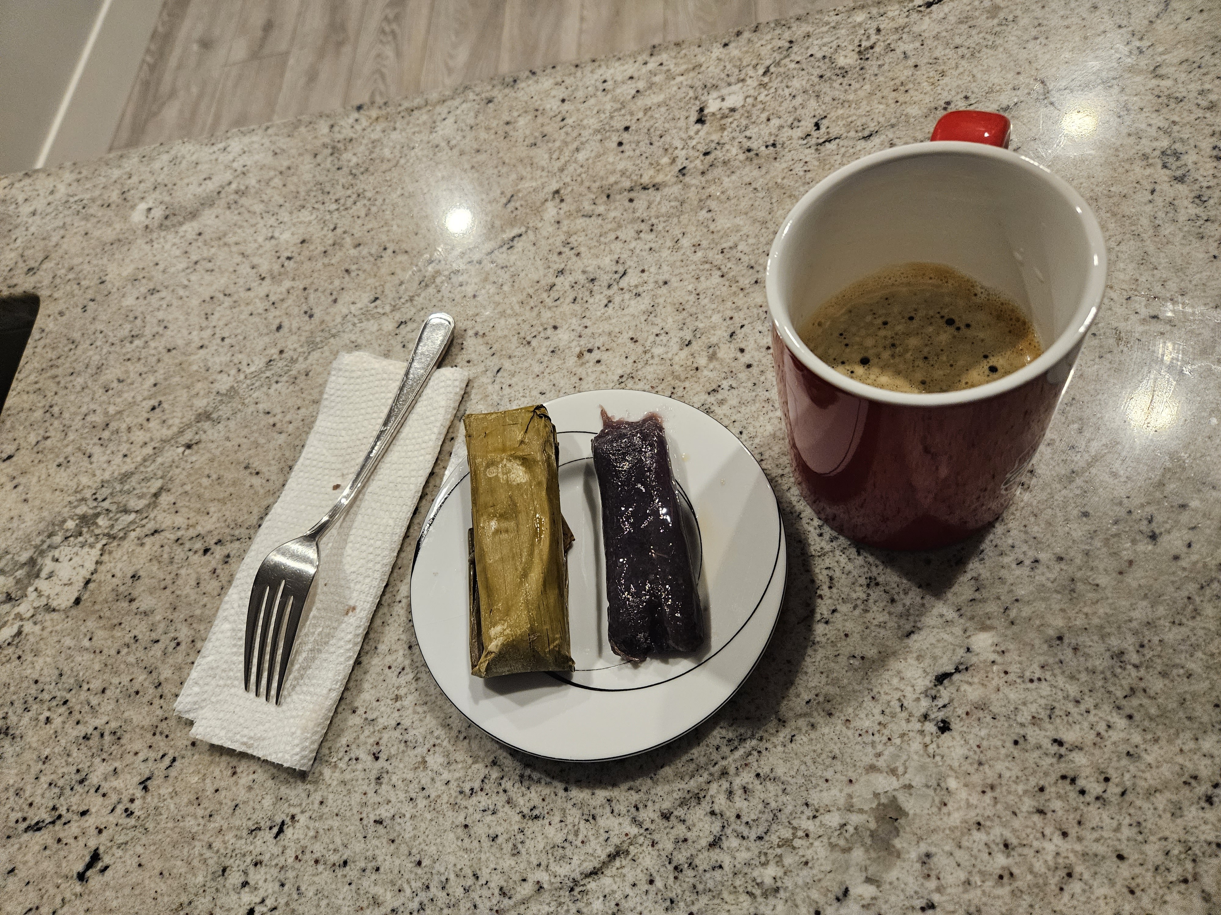 Fav food from my hometown philippines perfectly match with my nespresso coffee... 🥰🥰🥰🥰 