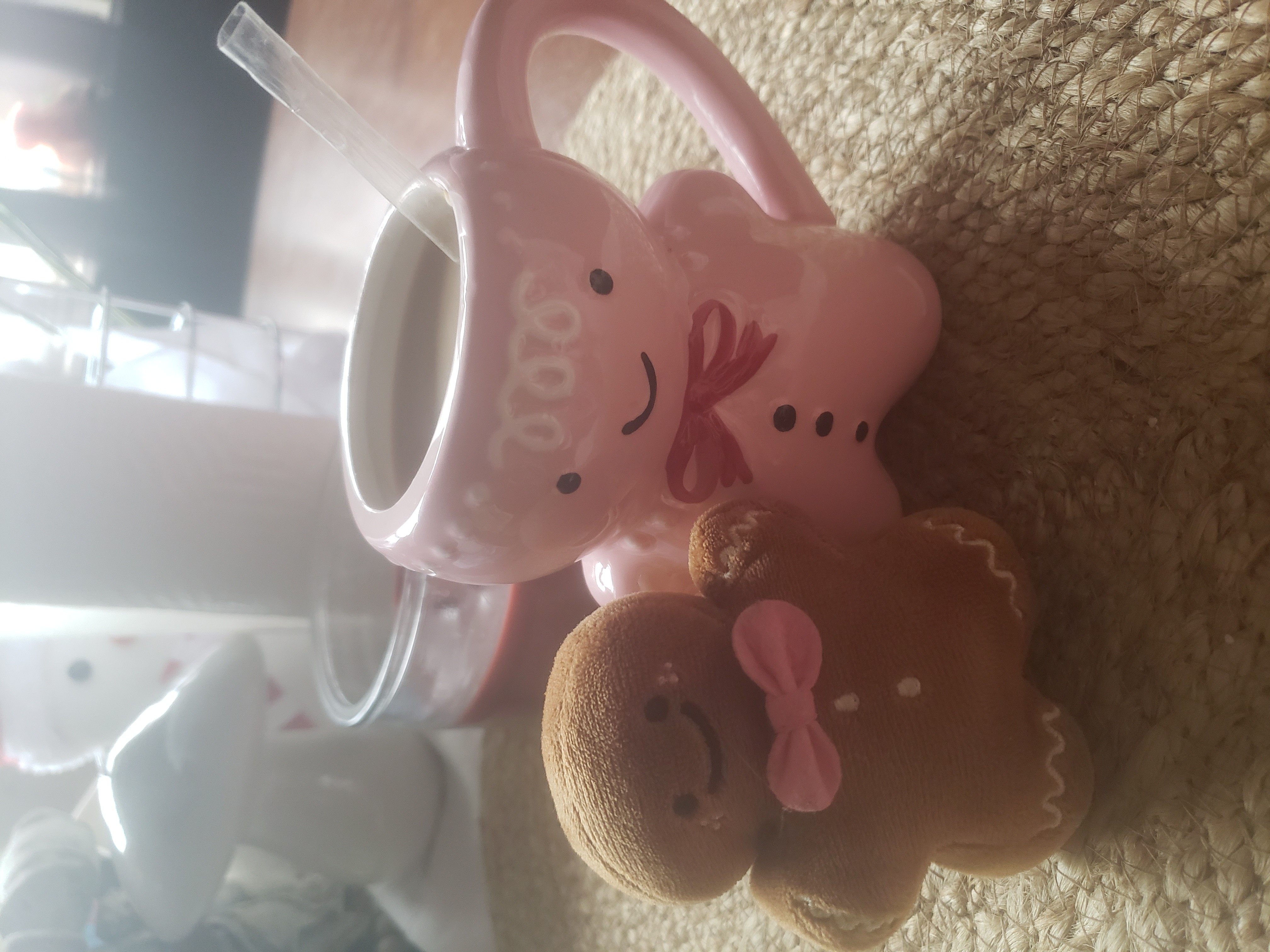 cute gingerbread mug and his little friend!