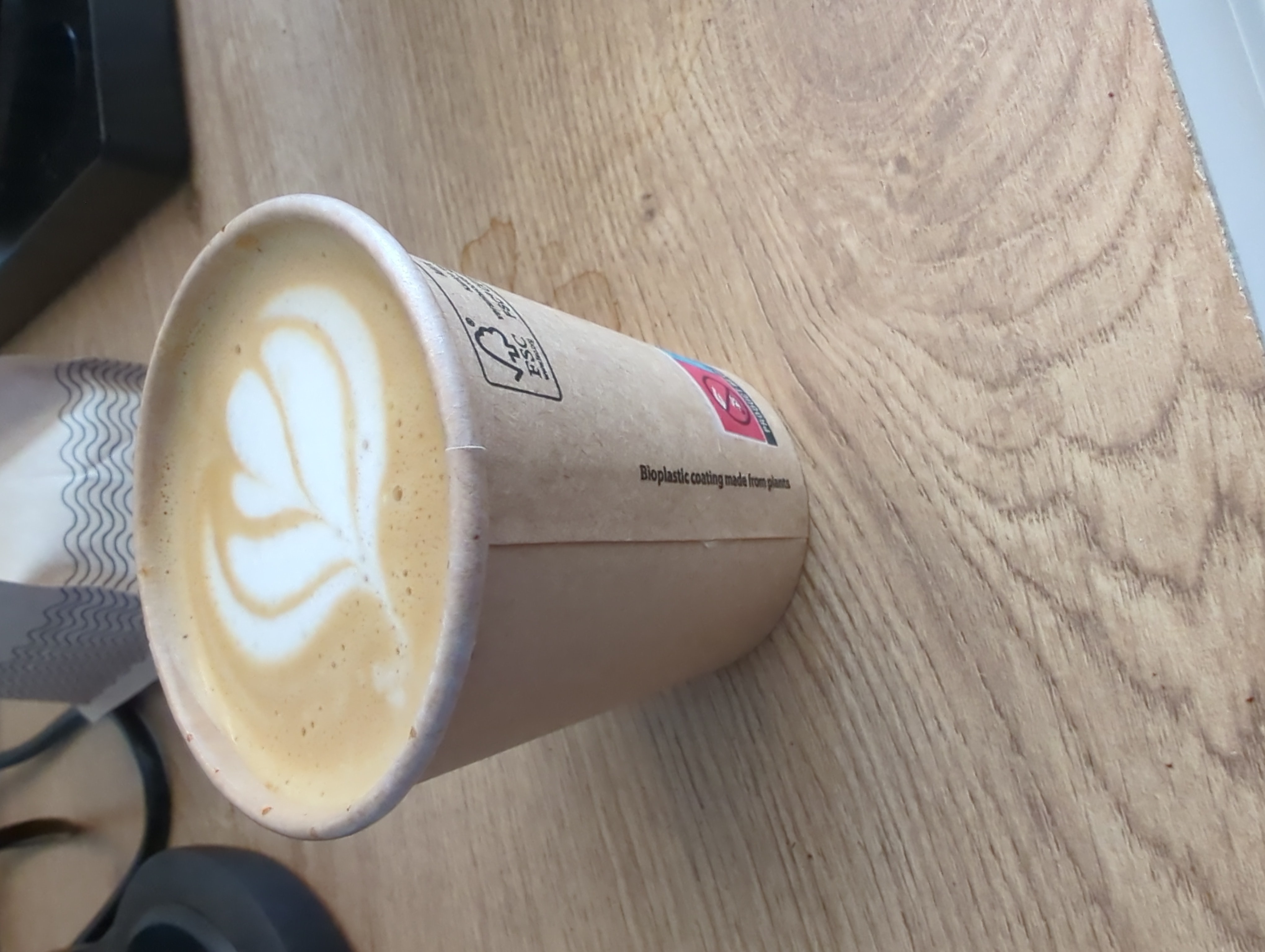 Flat white made with local (raw) milk.
espresso 18gr to 45 in 30 sec